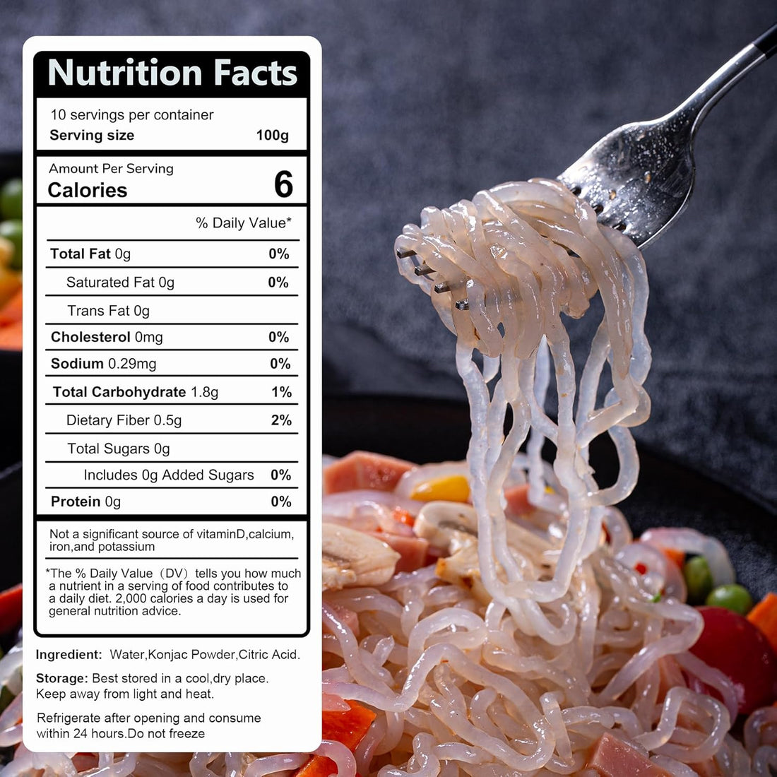 Hethstia Konjac Noodles, 10 Packs Shirataki Spaghetti – Low Carb, Low Calorie, Ready to Eat Konjac Pasta – Keto, Gluten-Free, Vegan, Fat-Free, 0 Sugar, Healthy Low Carb Pasta Substitute