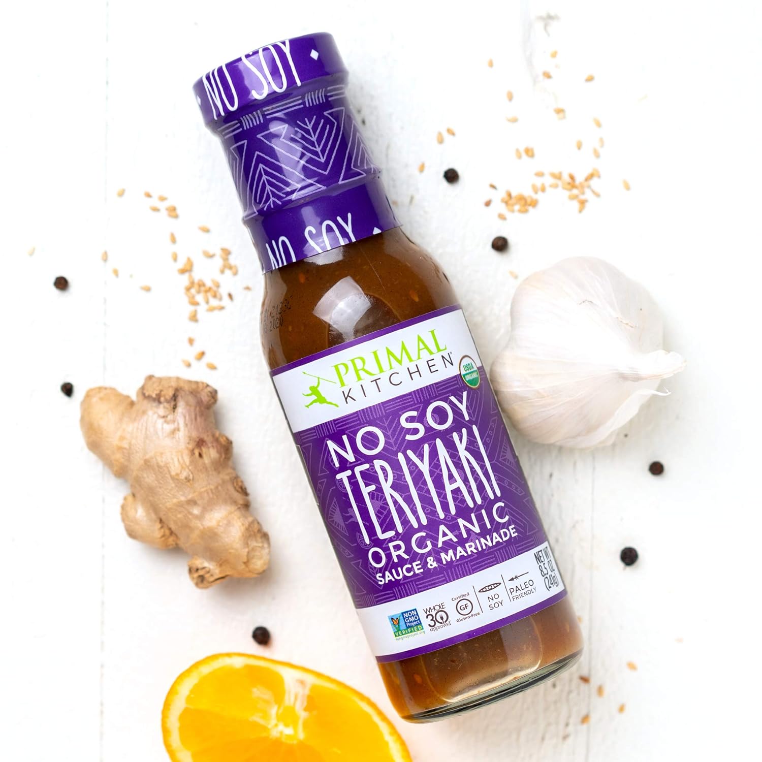 Primal Kitchen No Soy Teriyaki Sauce Variety 2-Pack, Made with Real Ingredients, Includes 1 Island Teriyaki & 1 Original Teriyaki