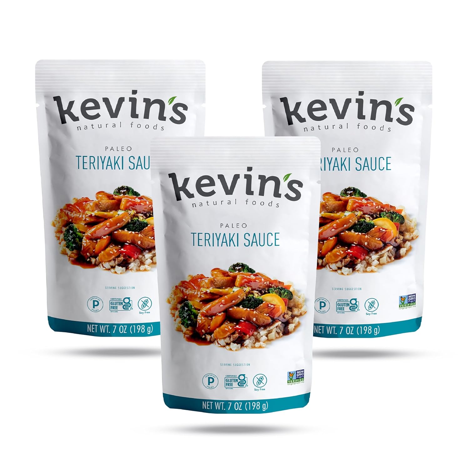 Kevin's Natural Foods Korean BBQ Sauce - Paleo Simmer Stir-Fry Sauce, Gluten Free, No Preservatives, Non-GMO - 3 Pack (Korean BBQ)