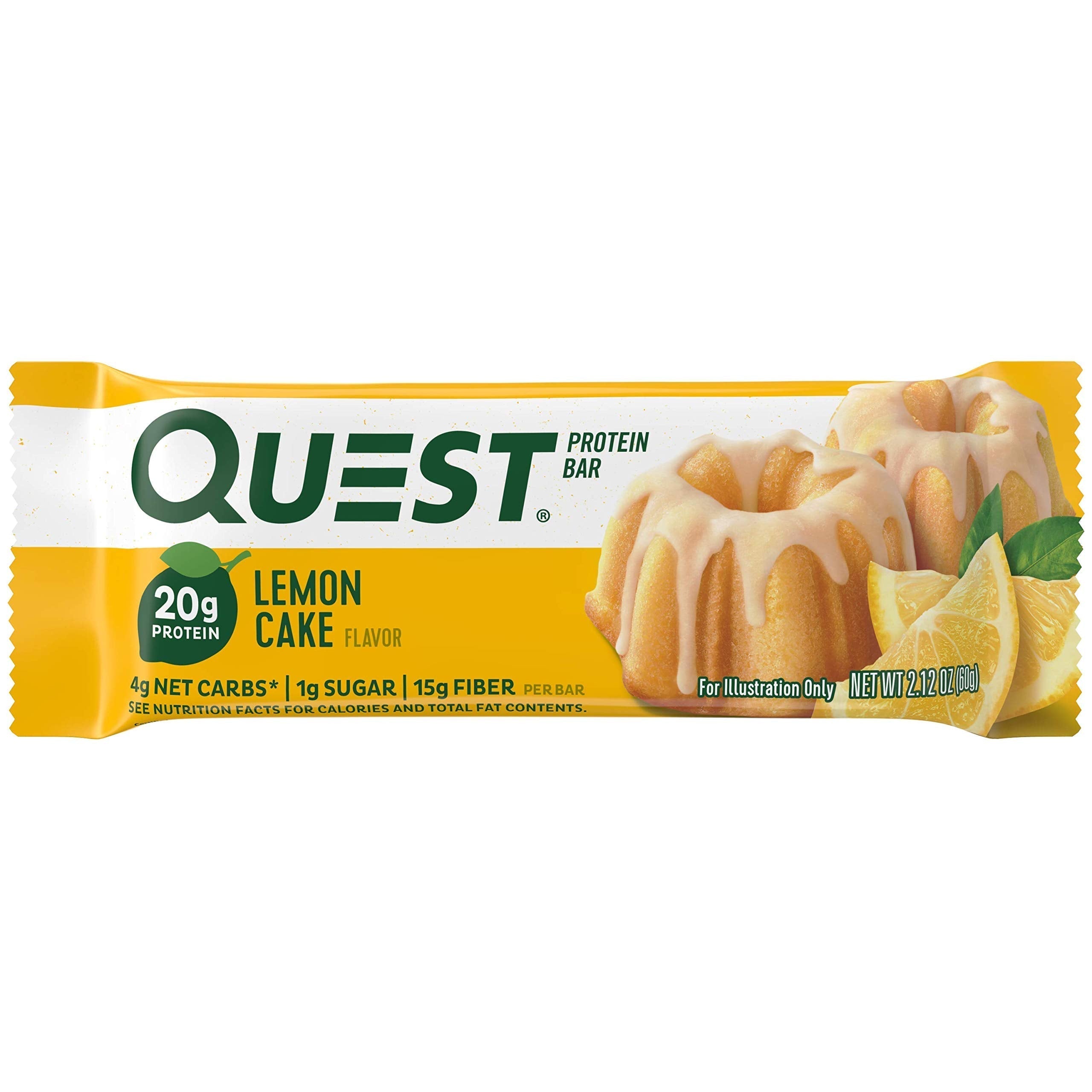 Quest Nutrition Chocolate Chip Dough Cookie Protein Bars, 21g Protein, 1g Sugar, 4g Net Carb, High Fiber, Gluten Free, Keto Friendy, 12 Count