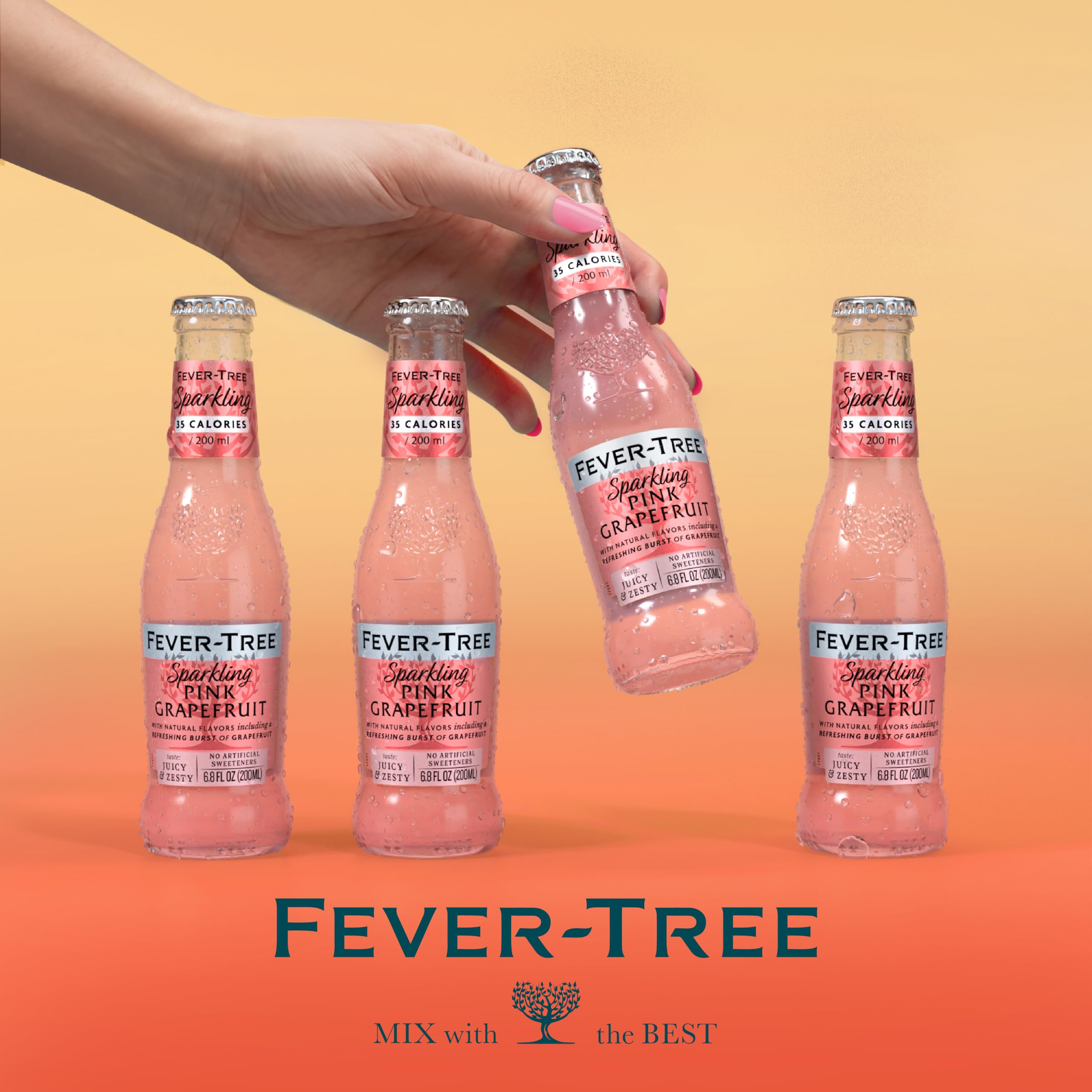 Fever Tree Club Soda Club Soda - Premium Quality Delicate with perfect carbonation - Refreshing Beverage for Cocktails & Mocktails. Naturally Sourced Ingredients, No Artificial Sweeteners or Colors - 5.07 Fl Oz (Pack of 24)(Packaging May Vary)