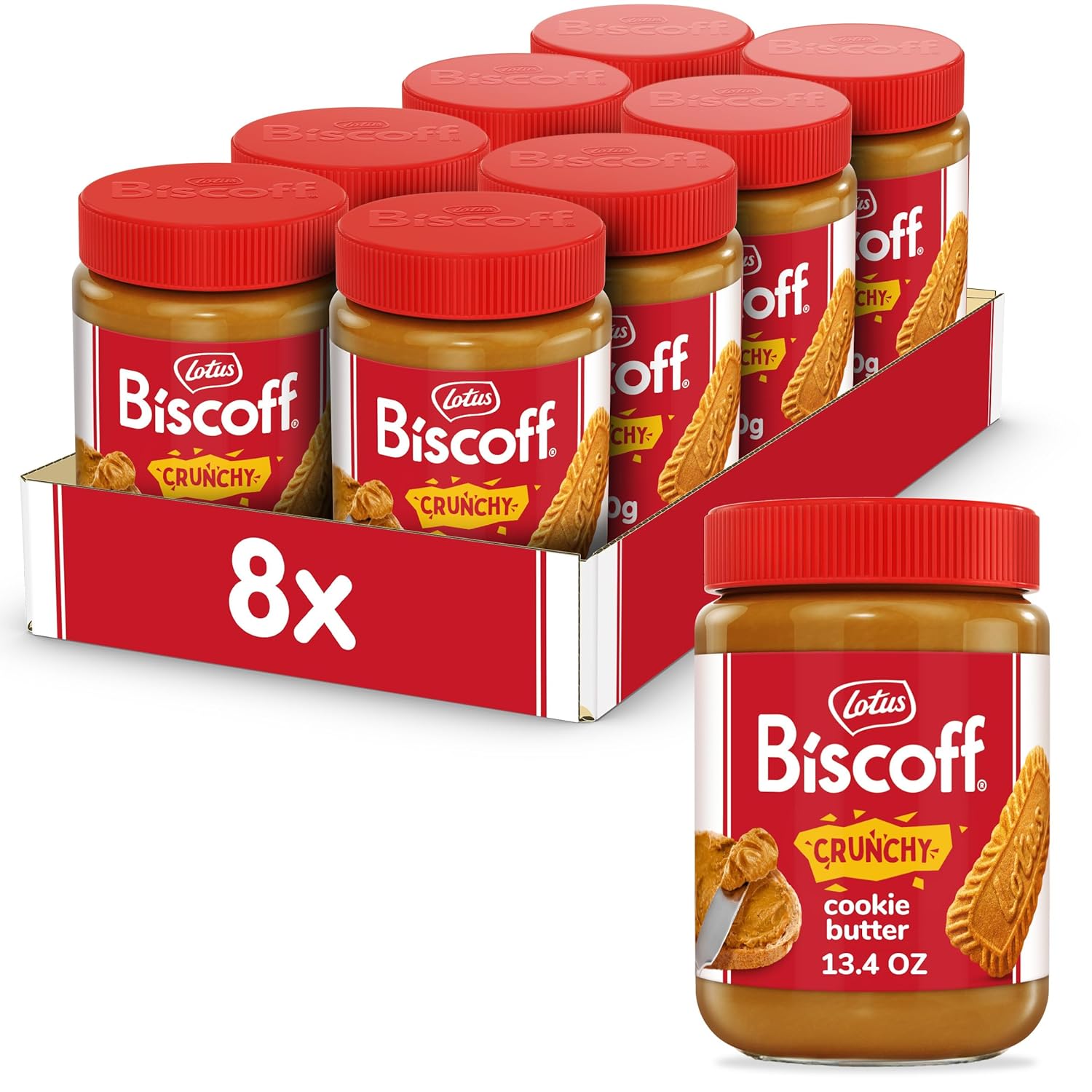Lotus Biscoff & GO, Cookie Butter and Breadsticks Snack Pack, non GMO + Vegan, 1.6 Oz (Pack of 8)
