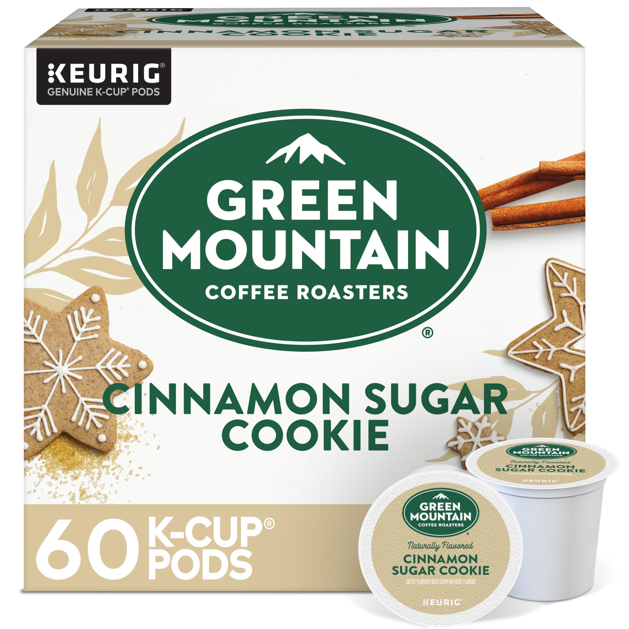 Green Mountain Coffee Roasters Caramel Vanilla Cream Keurig Single-Serve K-Cup pods, Light Roast Coffee, 72 Count