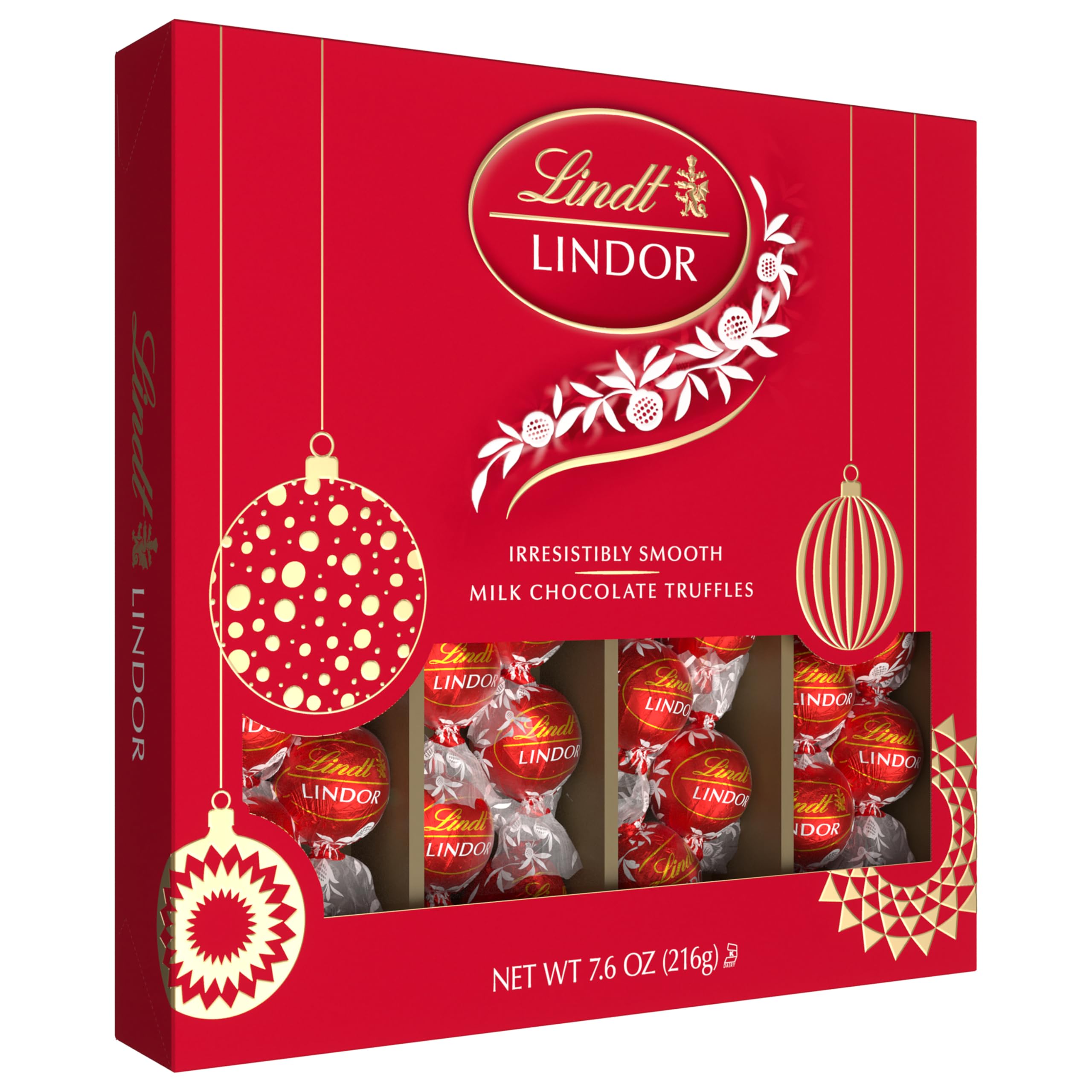 Lindt LINDOR Dark Chocolate Candy Truffles, Dark Chocolate with Smooth, Melting Truffle Center, 25.4 oz., 60 Count