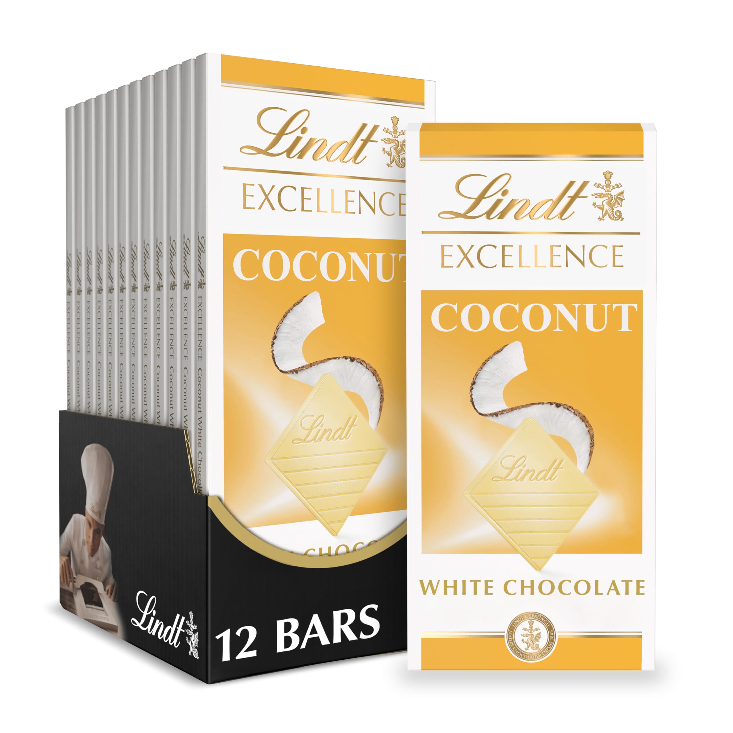 Lindt EXCELLENCE 85% Cocoa Dark Chocolate Bar, Dark Chocolate Candy, 3.5 oz. (12 Pack)