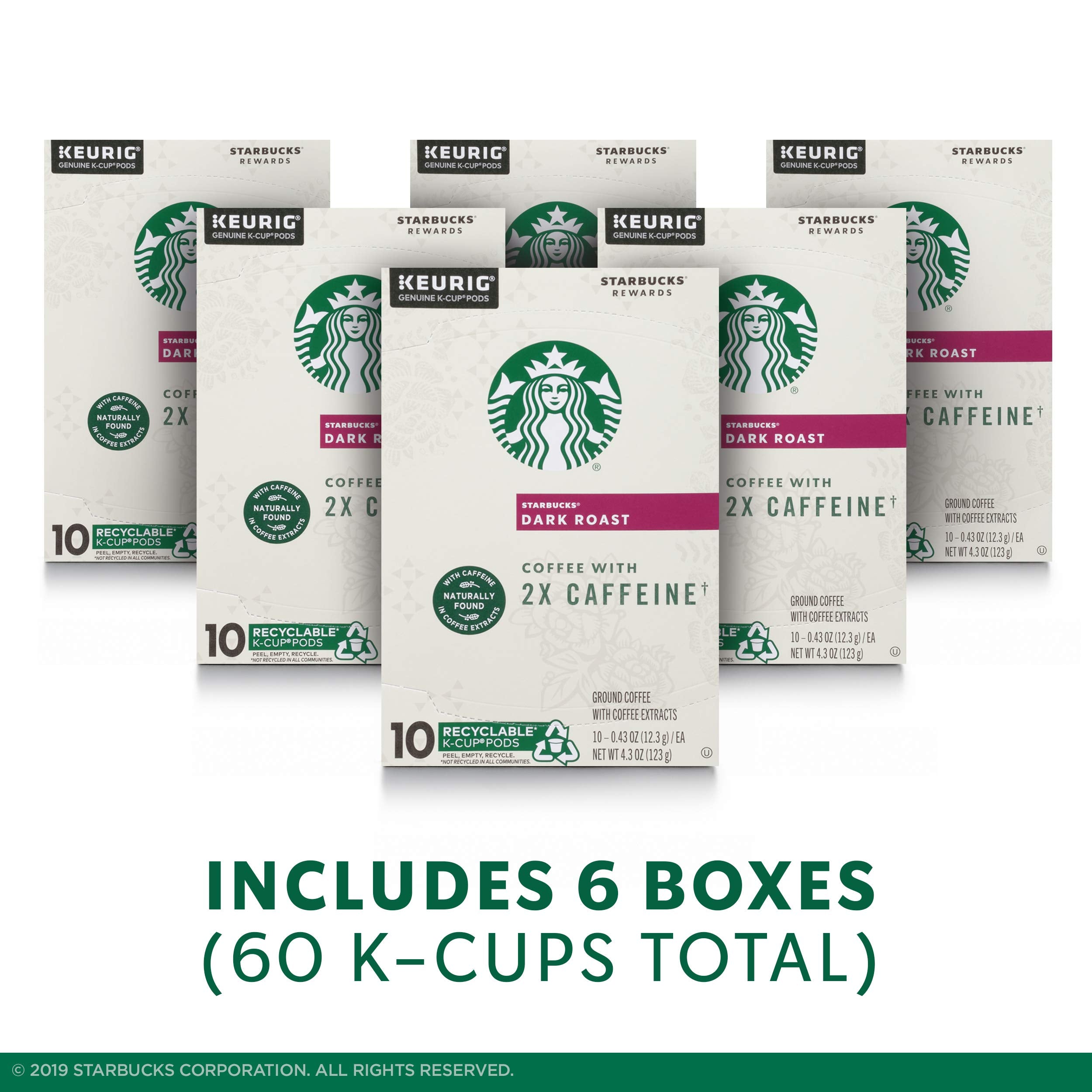 Starbucks K-Cup Coffee Pods, Dark Roast Hot or Iced Coffee, French Roast, 96 Keurig Pods