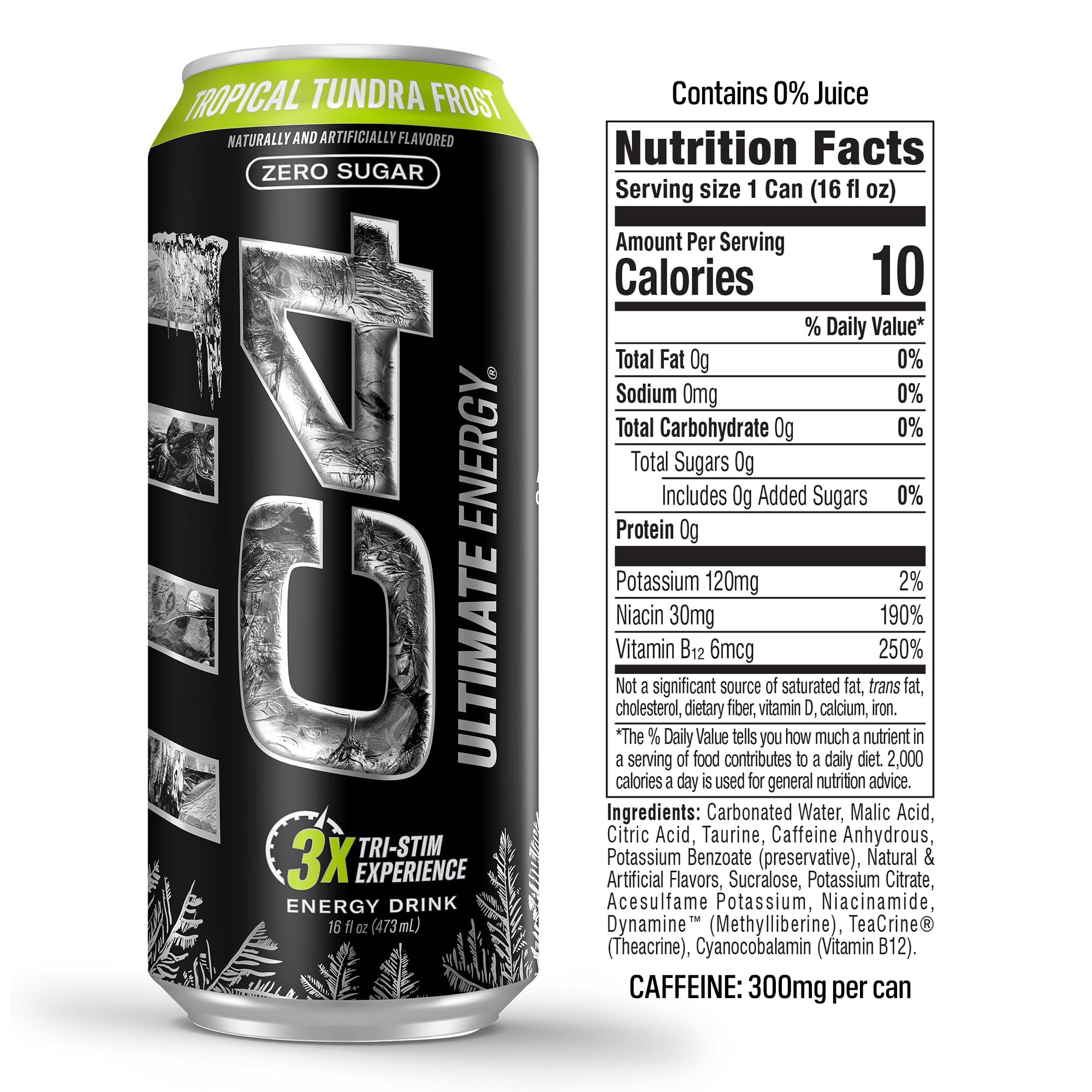 Cellucor C4 Ultimate | Pre Workout Sugar Free Energy Drink | Tri-Stim Experience with 300mg Caffeine + TeaCrine + Dynamine | Fruit Punch | 16oz (Pack of 12)
