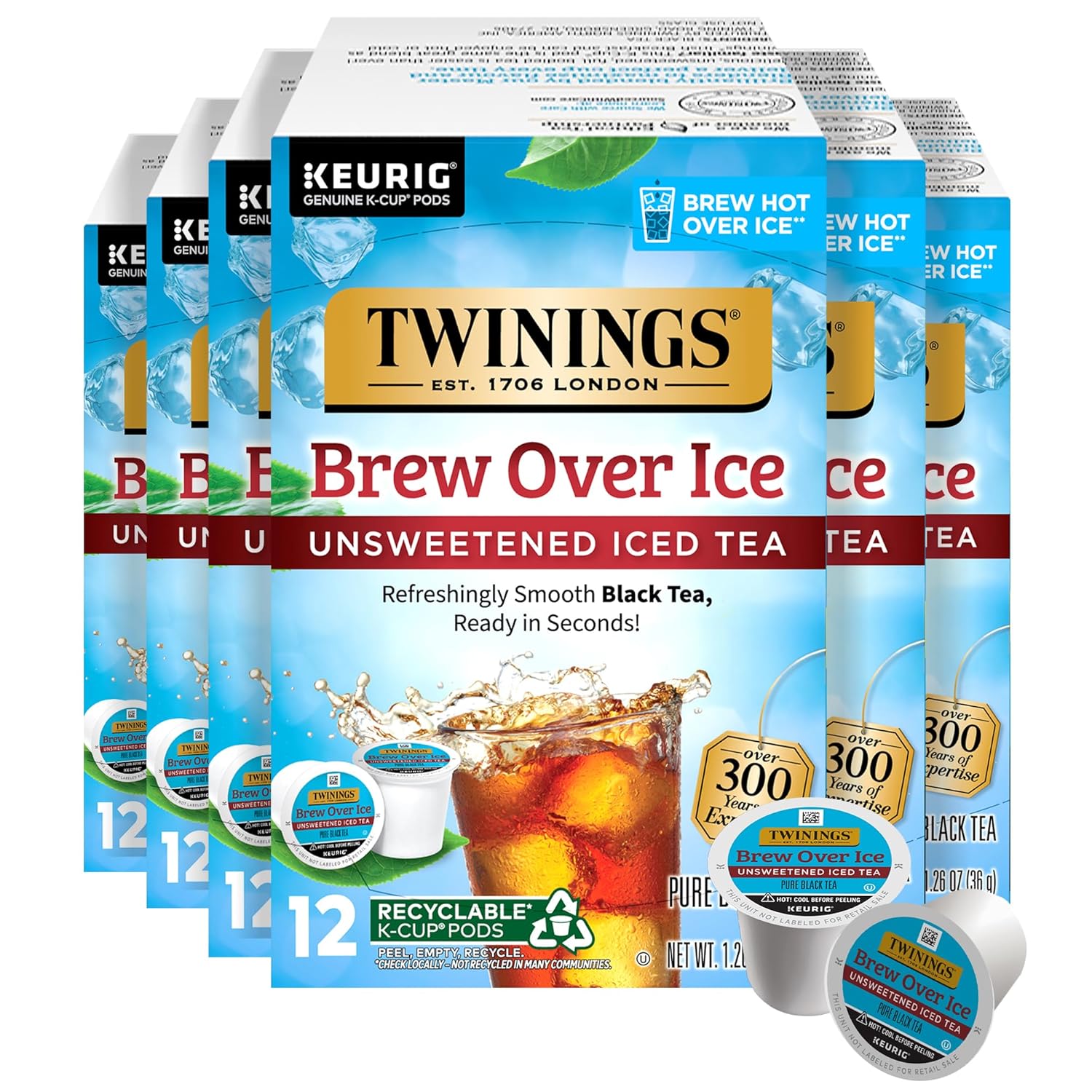 Twinings English Breakfast Black Tea K-Cup Pods for Keurig, 24 Count (Pack of 1), Smooth, Flavourful, Robust, Caffeinated, Enjoy Hot or Iced