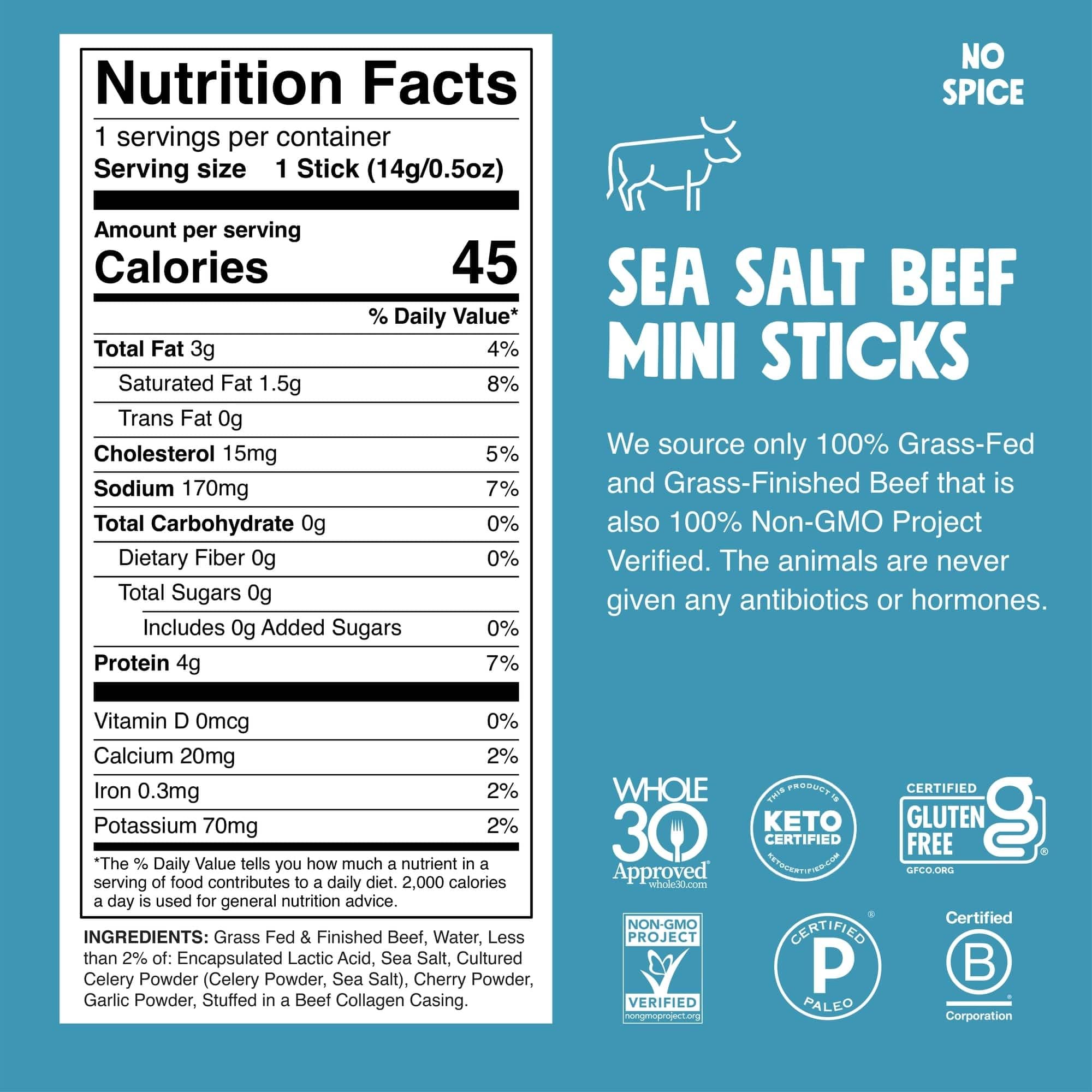 Chomps Snack Size Grass-Fed Original Beef Jerky Snack Sticks 0.5oz 24-Pack - Keto, Paleo, Whole30, 4g Lean Meat Protein, Gluten-Free, Zero Sugar Food, Non-GMO Chomplings
