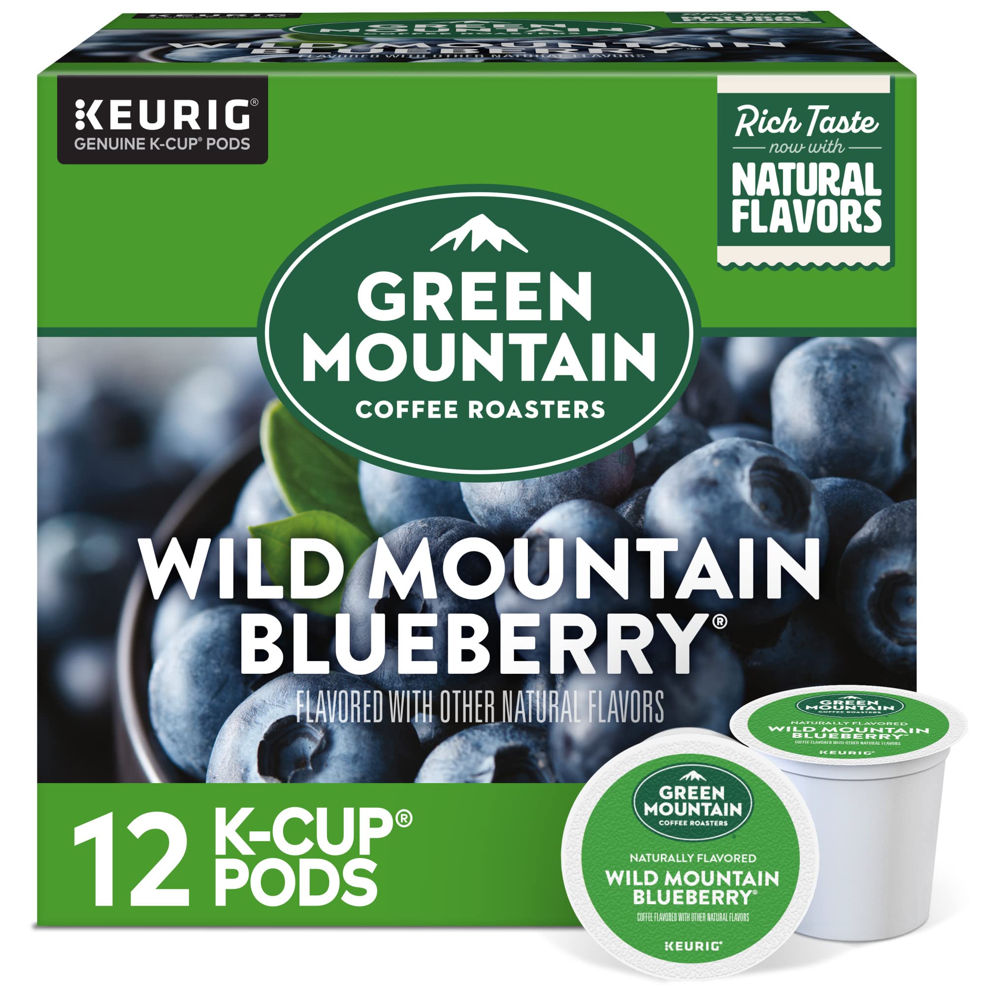 Green Mountain Coffee Roasters Caramel Vanilla Cream Keurig Single-Serve K-Cup pods, Light Roast Coffee, 72 Count