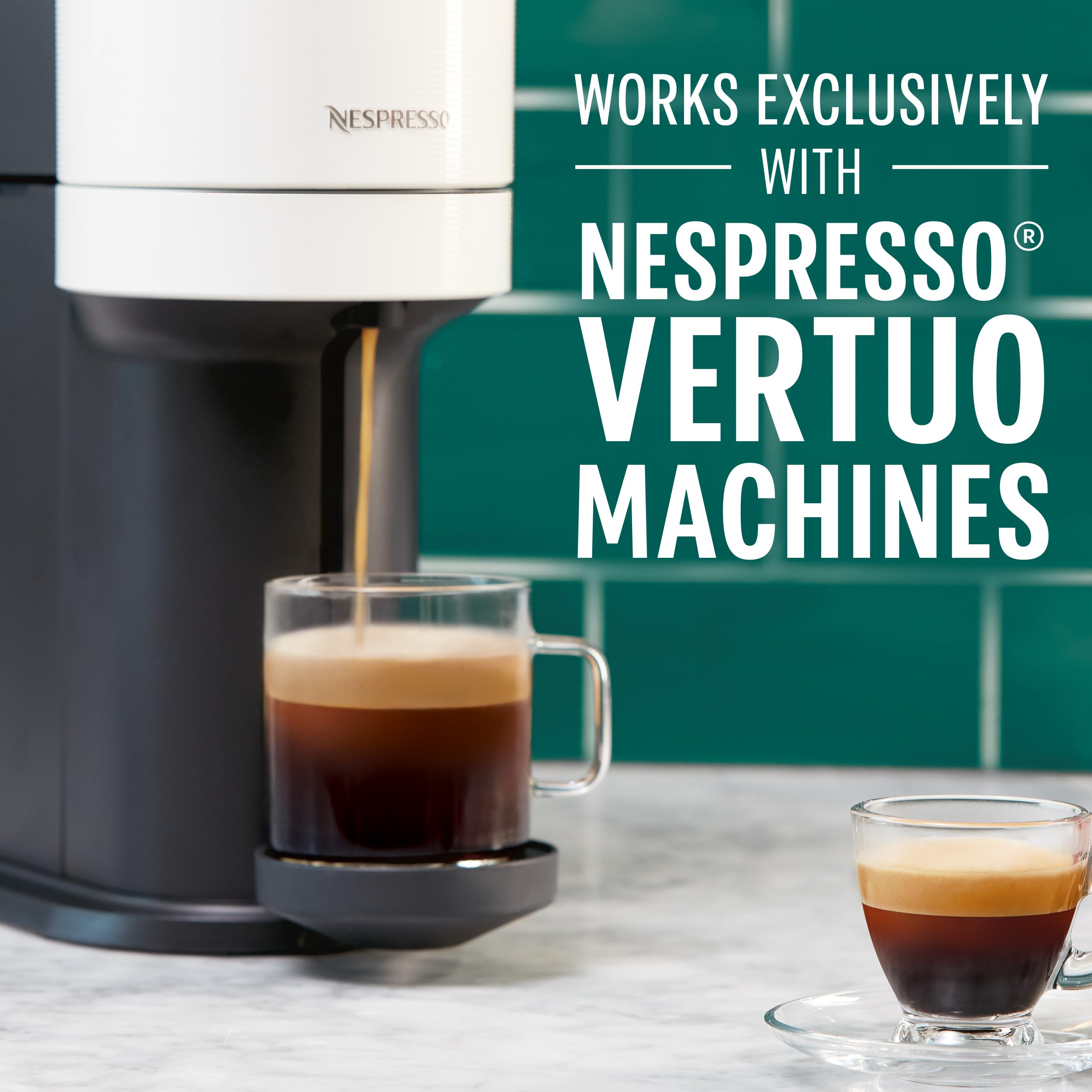 Starbucks by Nespresso Vertuo, Pike Place, Medium Roast Coffee 32-count Coffee Pods, Brews 7.8 oz.