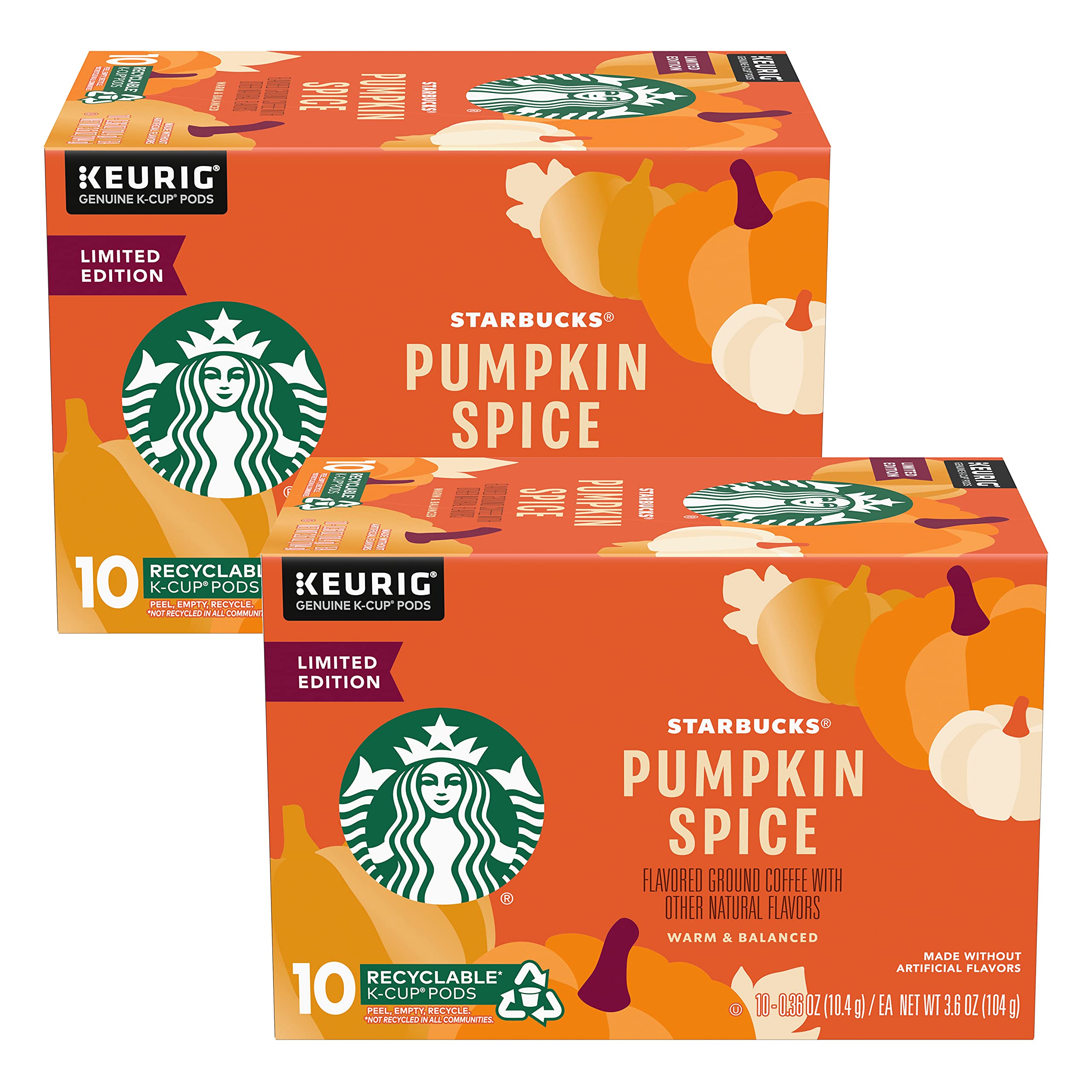 Starbucks K-Cup Coffee Pods, Starbucks Blonde Roast Hot or Iced Coffee, Veranda Blend, 96 Keurig Pods