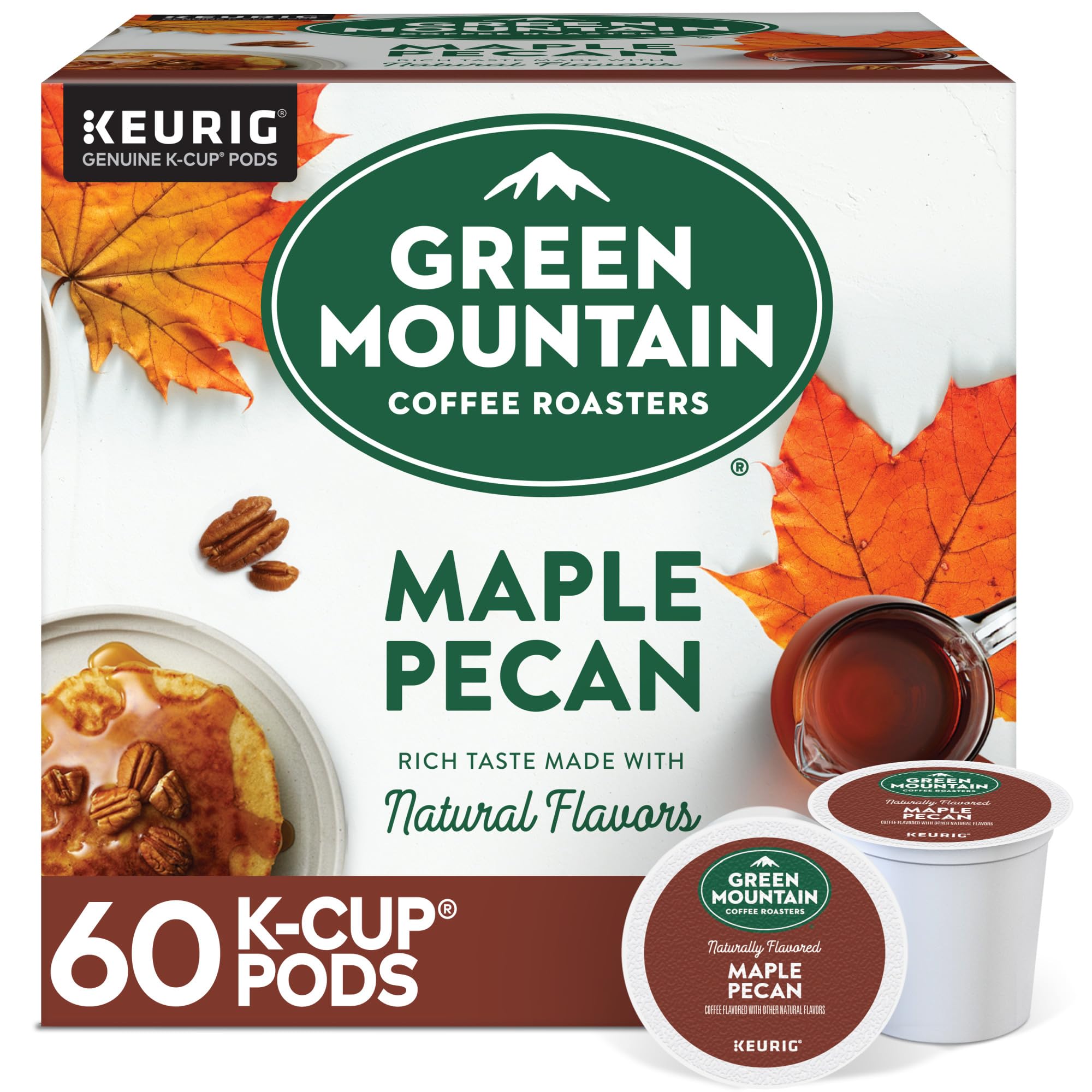 Green Mountain Coffee Roasters Caramel Vanilla Cream Keurig Single-Serve K-Cup pods, Light Roast Coffee, 72 Count