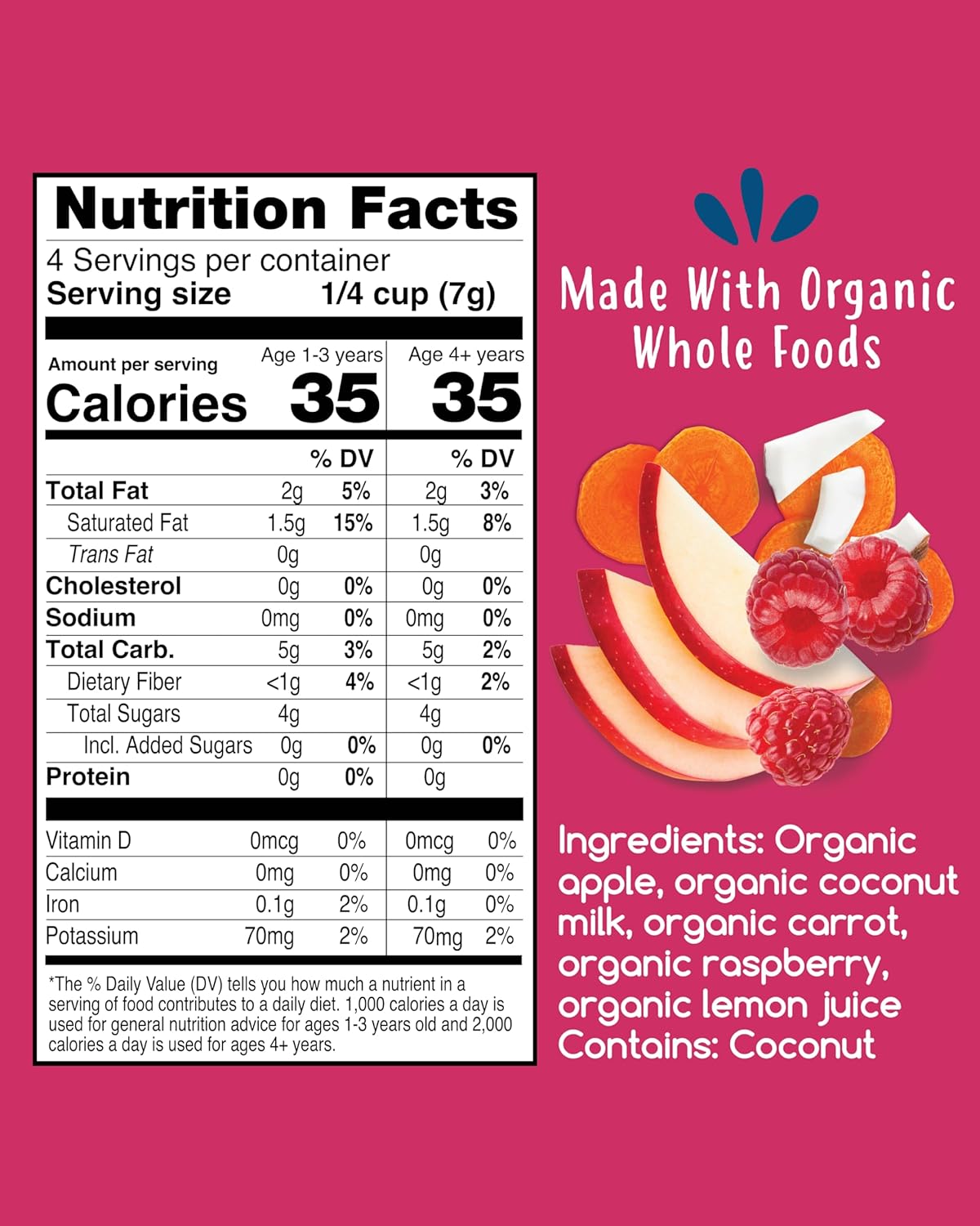 Amara Smoothie Melts - Mixed Red Berries - Baby Snacks Made With Fruits and Vegetables - Healthy Toddler Snacks For Your Kids Lunch Box - Organic Plant Based Yogurt Melts - 6 Resealable Bags