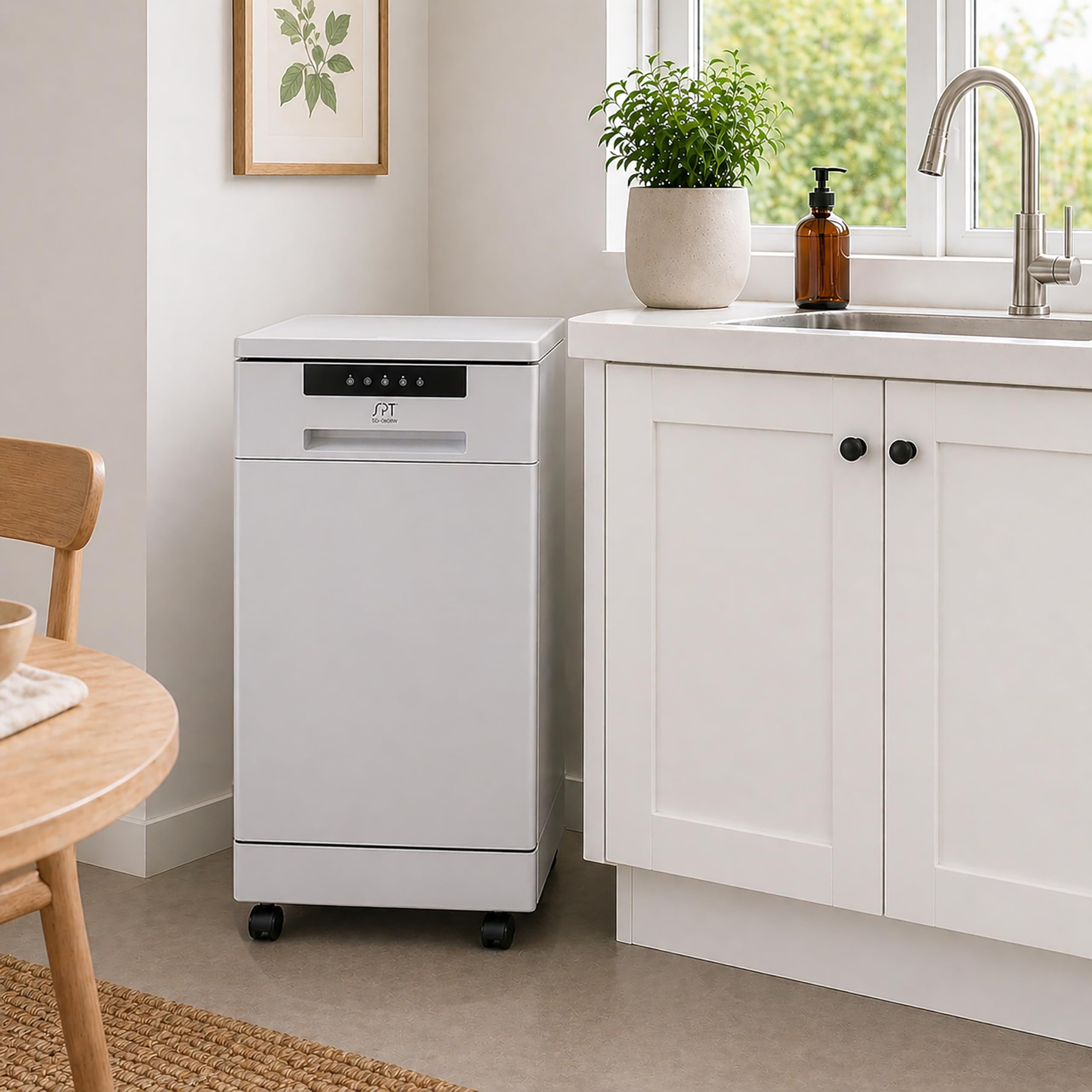 SPT SD-9263W 18″ Energy Star Portable Dishwasher – White