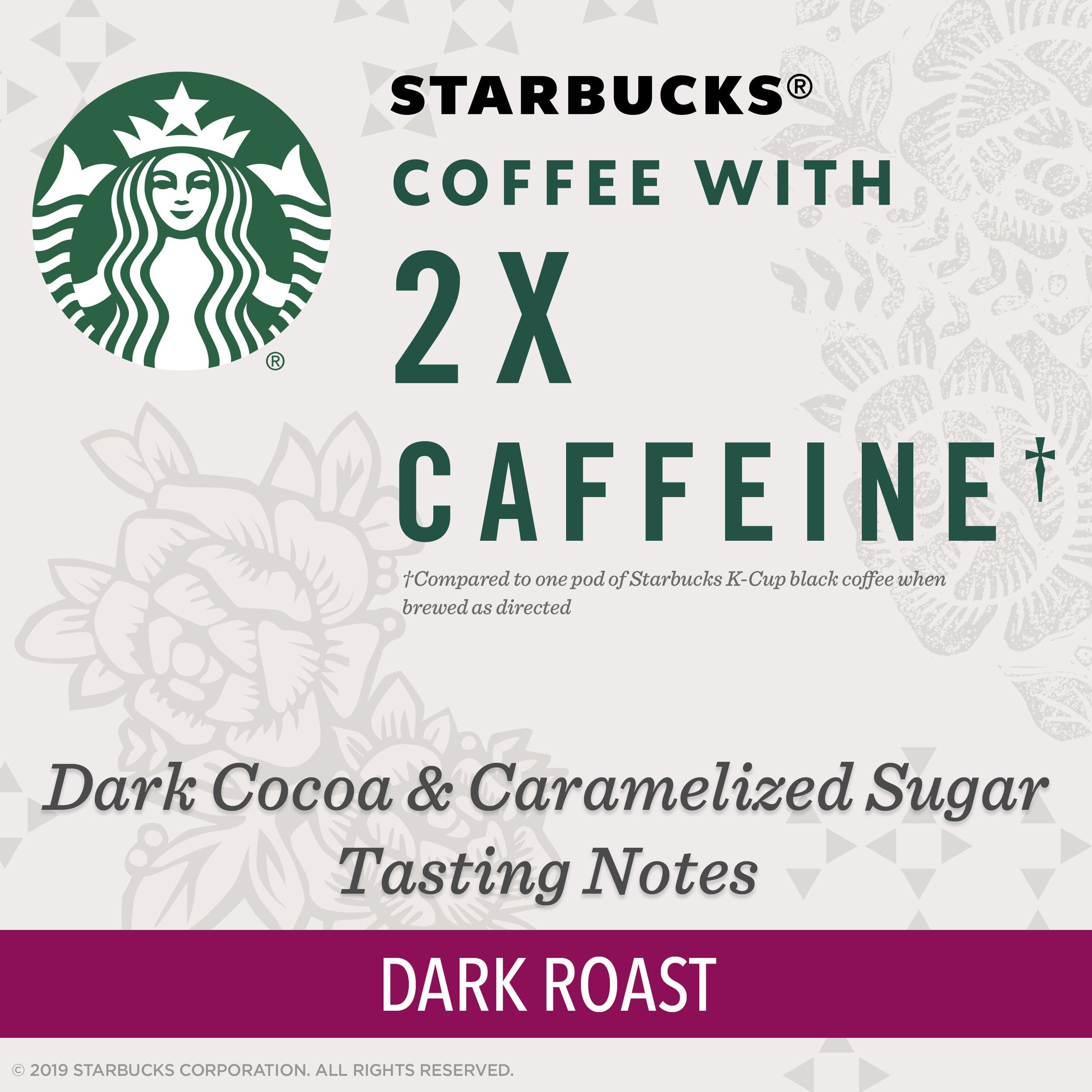 Starbucks K-Cup Coffee Pods, Dark Roast Hot or Iced Coffee, French Roast, 96 Keurig Pods