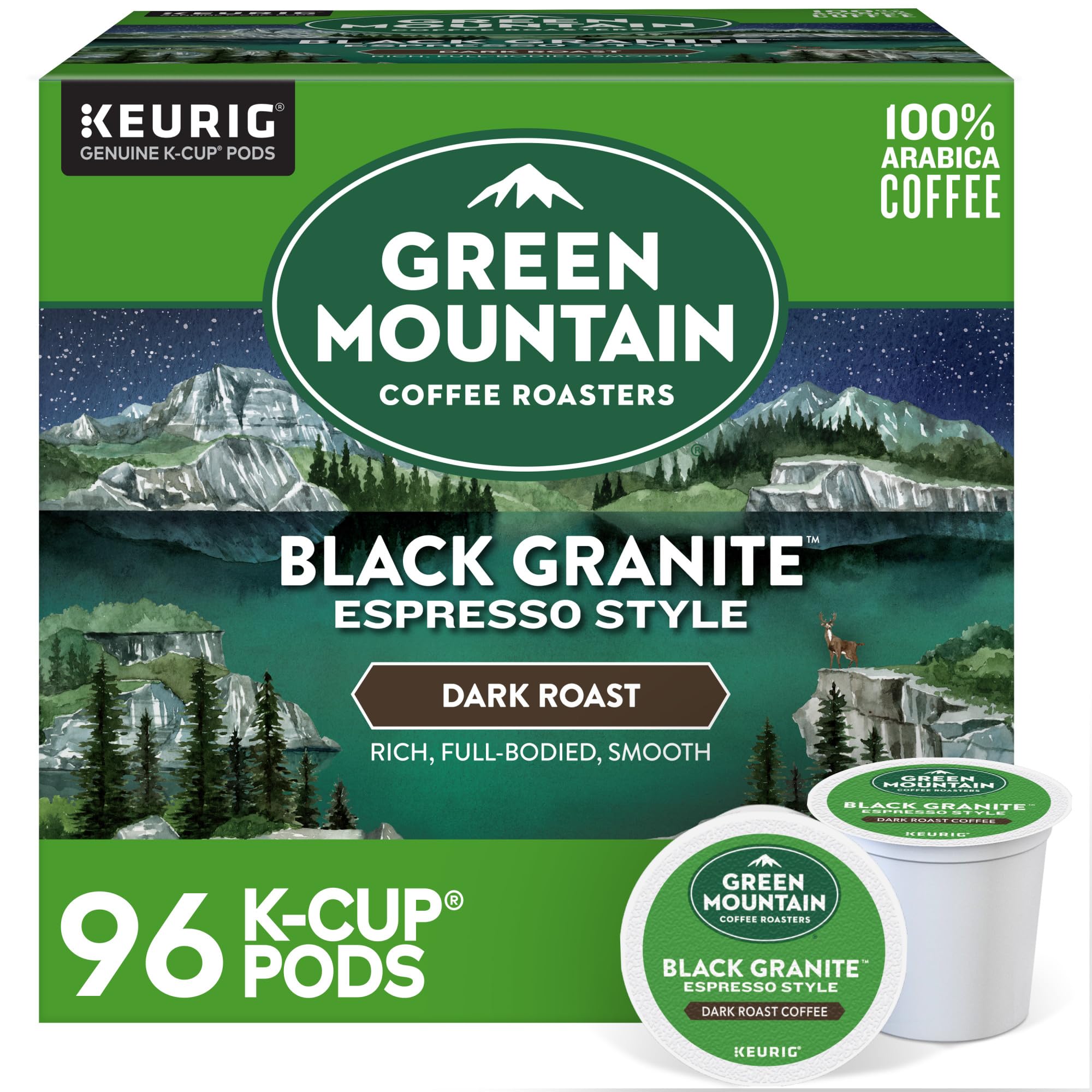 Green Mountain Coffee Roasters Dark Magic Keurig Single-Serve K-Cup Pods, Dark Roast Coffee, 72 Count