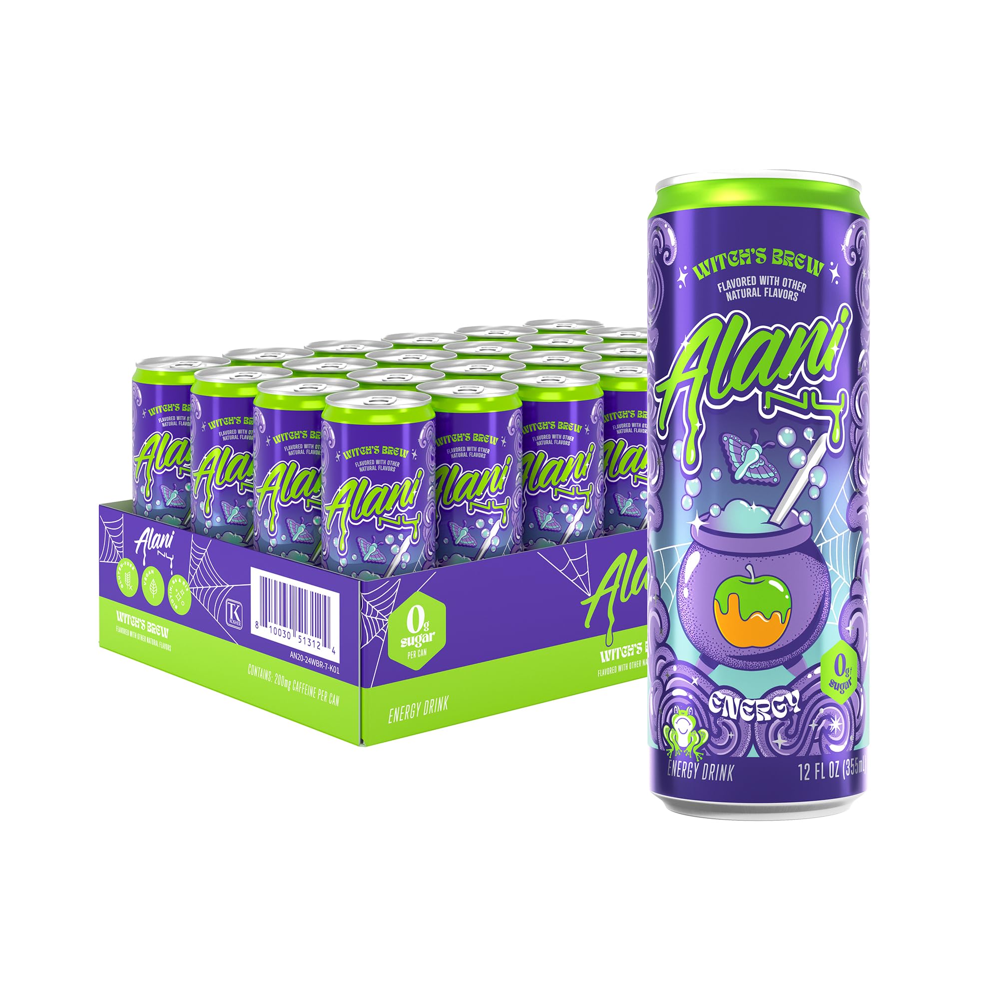 Alani Nu CHERRY TWIST Sugar Free, Low Calorie Energy Drinks, 200mg Caffeine, Biotin B Vitamins, Zero Sugar, 15 Calories, 12 Fl Oz Cans, 12 Pack0