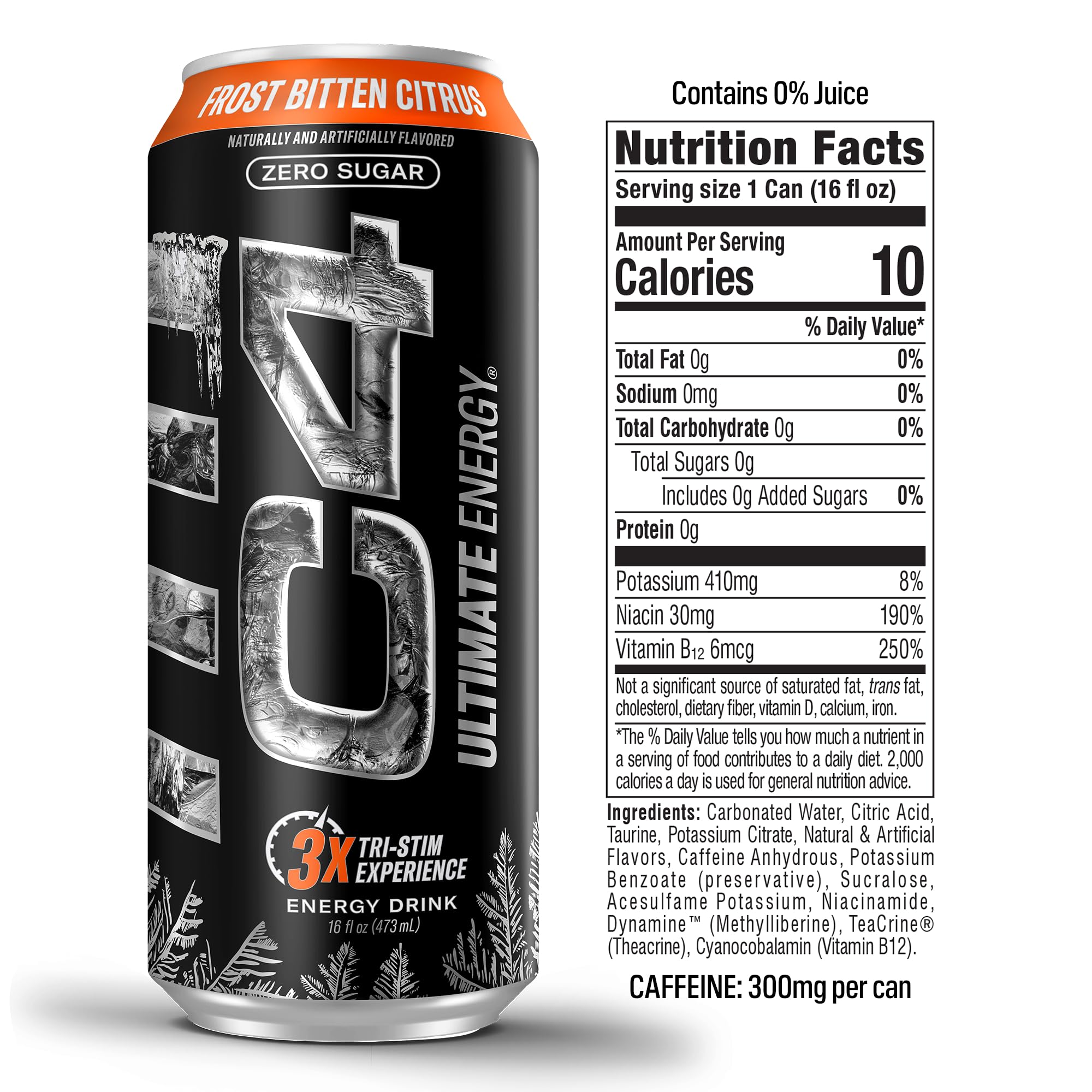 Cellucor C4 Ultimate | Pre Workout Sugar Free Energy Drink | Tri-Stim Experience with 300mg Caffeine + TeaCrine + Dynamine | Fruit Punch | 16oz (Pack of 12)