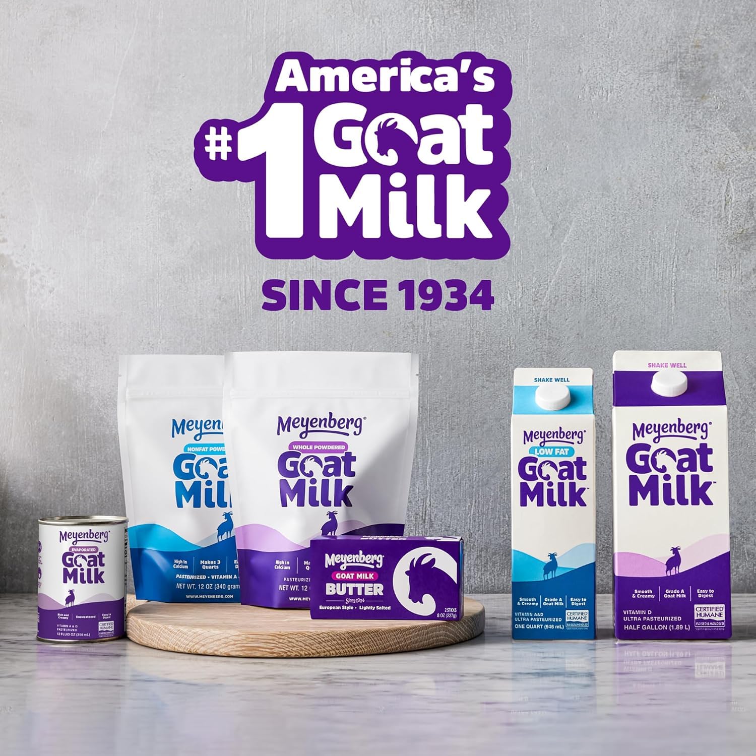 Meyenberg Whole Powdered Goat Milk, 16oz pouch, Amazon Exclusive, Kosher, Gluten Free, 6pk