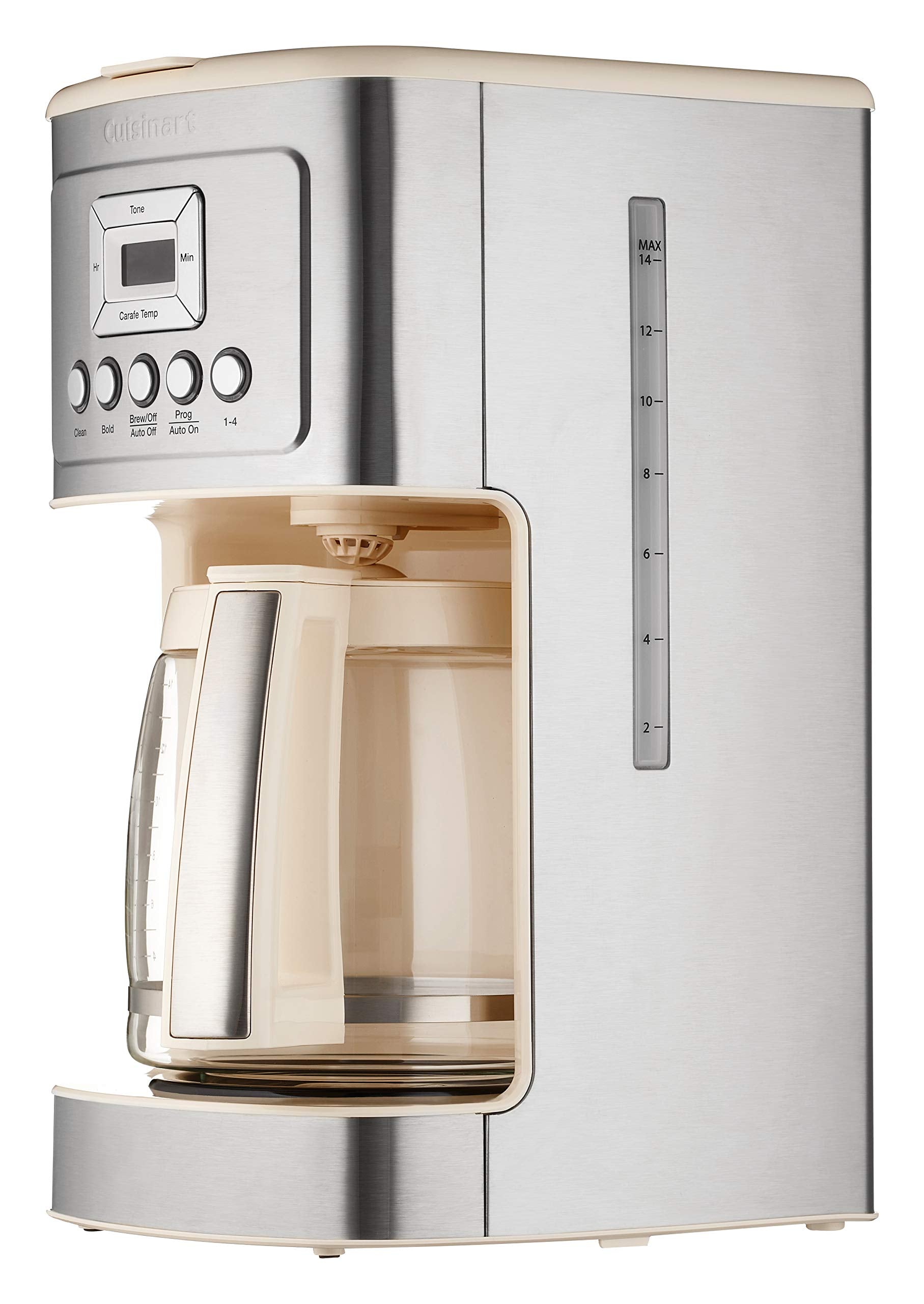 Cuisinart 14-Cup Coffee Maker, Programmable PerfecTemp Glass Carafe Coffee Machine with 1-4 Cup Setting, Brew Strength Control and Pause, Stainless Steel, DCC-3200NAS