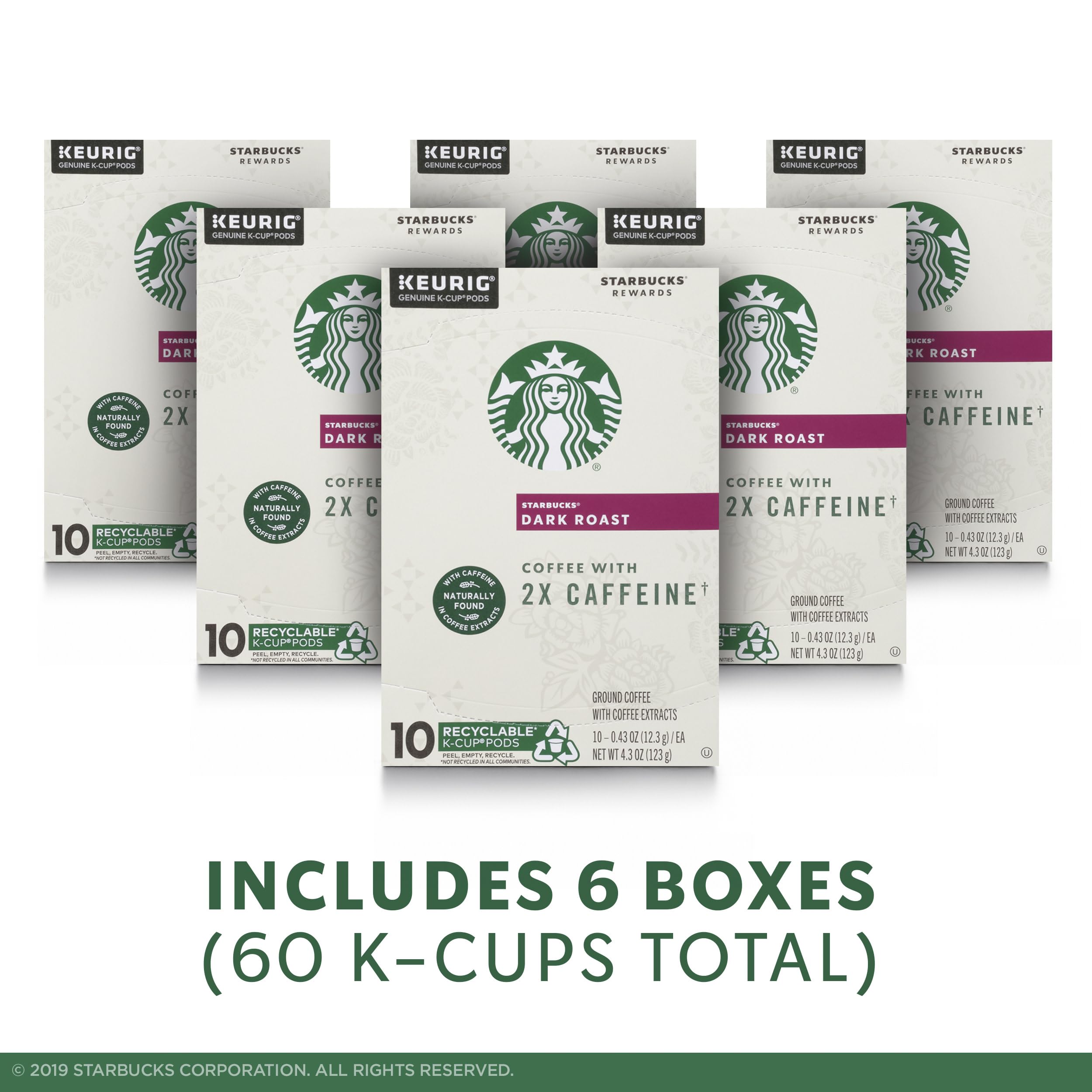 Starbucks K-Cup Coffee Pods, Dark Roast Hot or Iced Coffee, French Roast, 96 Keurig Pods