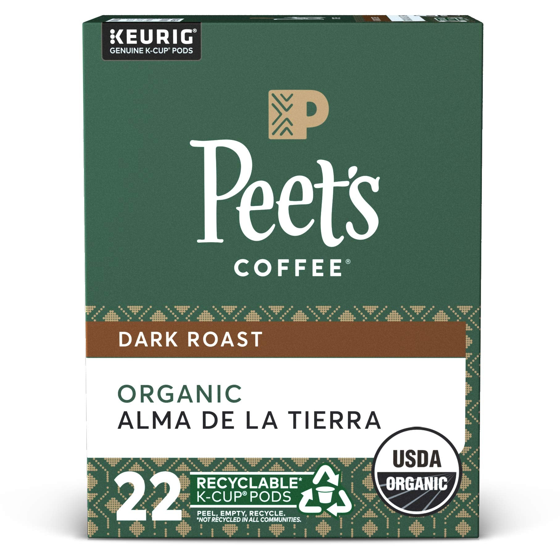 Peet's Coffee, Dark Roast Keurig K-Cup Pods - Major Dickason's Blend 75 Count (1 Box of 75 Pods)