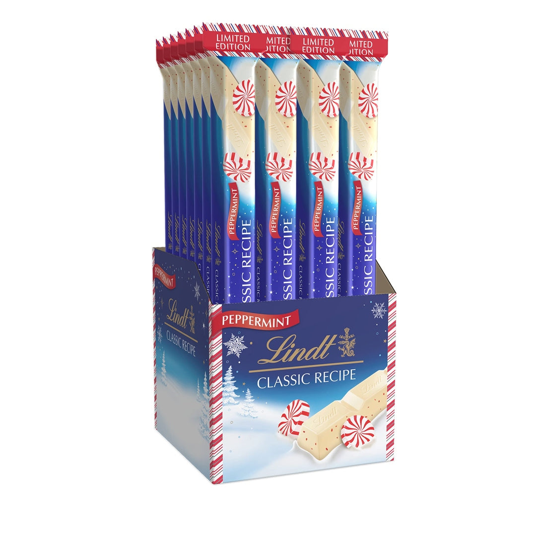 Lindt LINDOR White Chocolate Peppermint Truffles, White Chocolate Candy with Smooth Peppermint Truffle Center, 25.4 oz., 60 Count