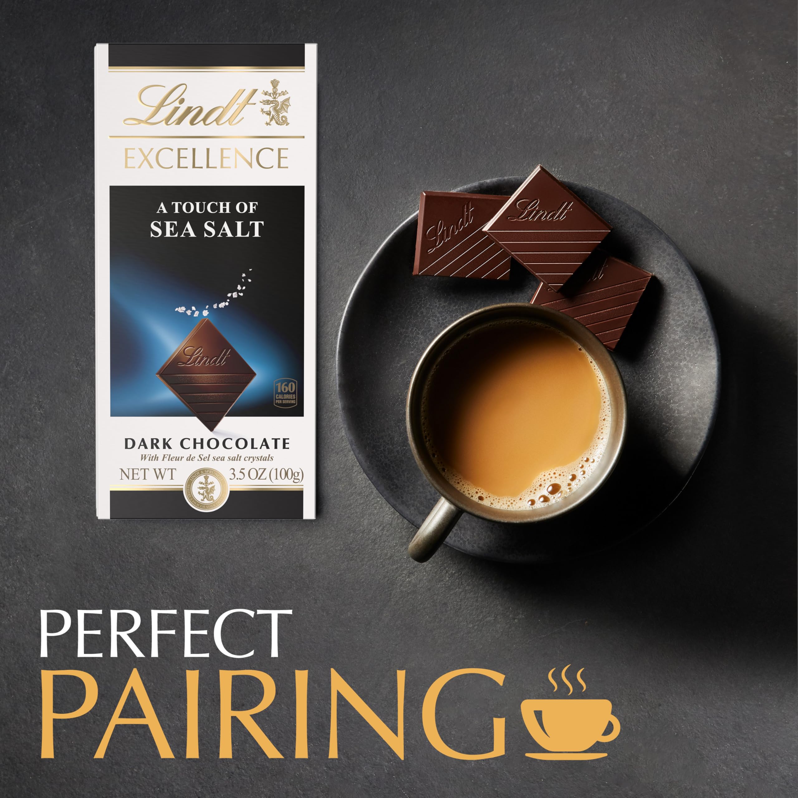 Lindt EXCELLENCE 85% Cocoa Dark Chocolate Bar, Dark Chocolate Candy, 3.5 oz. (12 Pack)