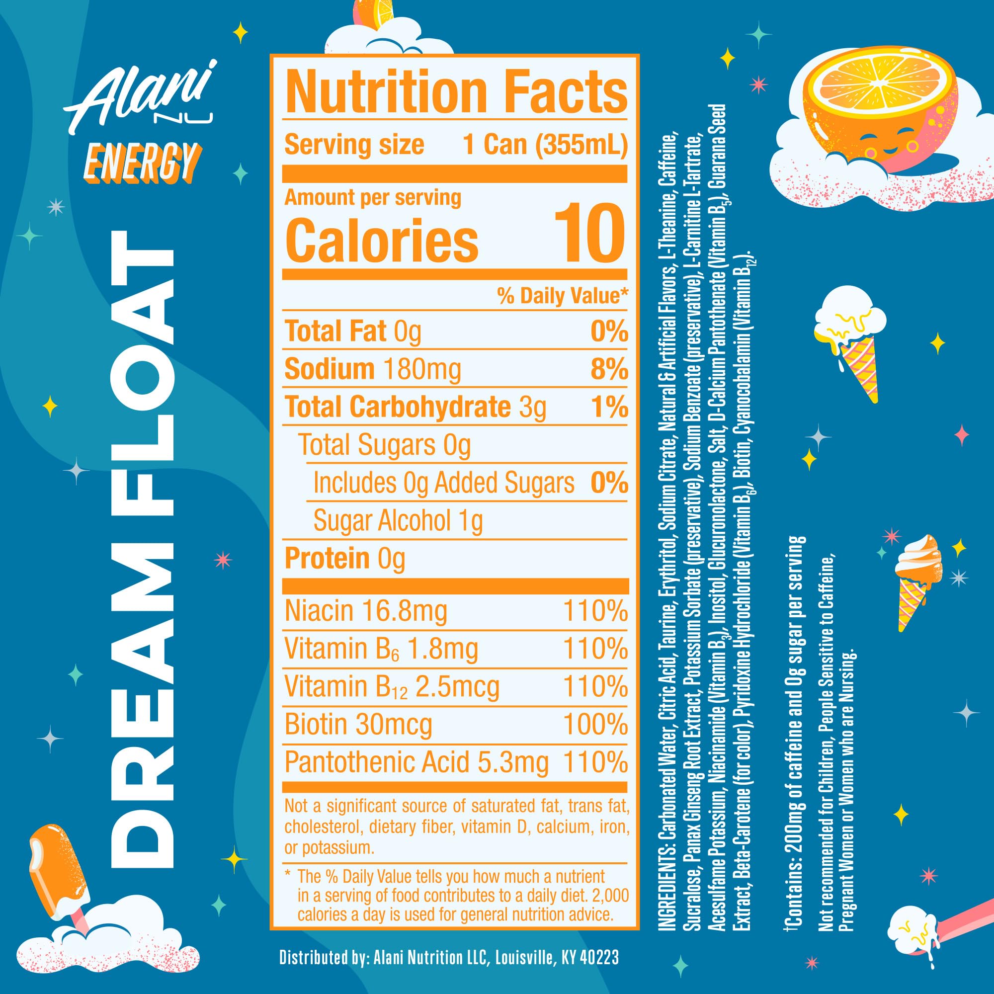 Alani Nu CHERRY TWIST Sugar Free, Low Calorie Energy Drinks, 200mg Caffeine, Biotin B Vitamins, Zero Sugar, 15 Calories, 12 Fl Oz Cans, 12 Pack0