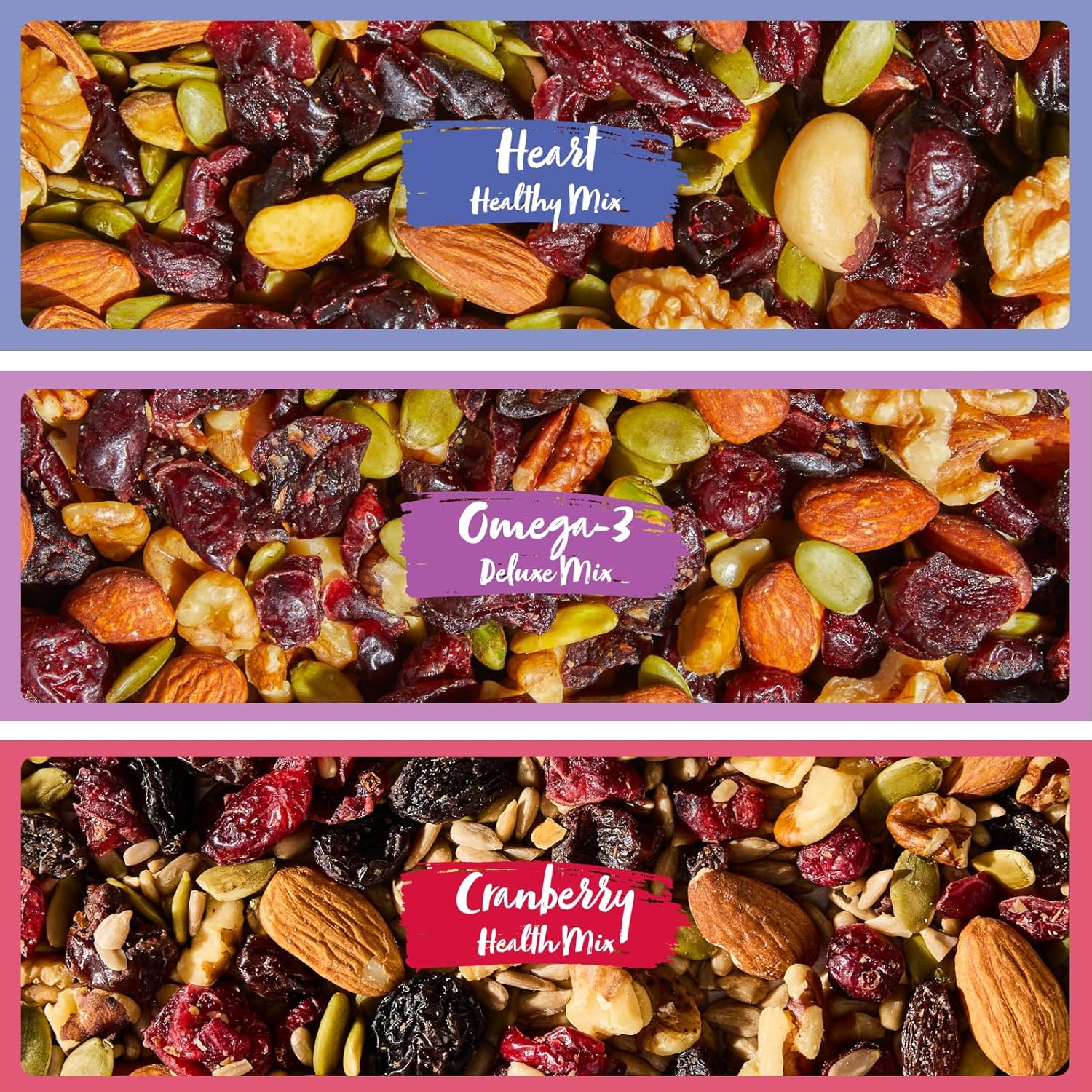 Nature's Garden Organic Trail Mix Snack, Multi Pack 28.8 oz - 24 Individual Servings (Pack of 3)