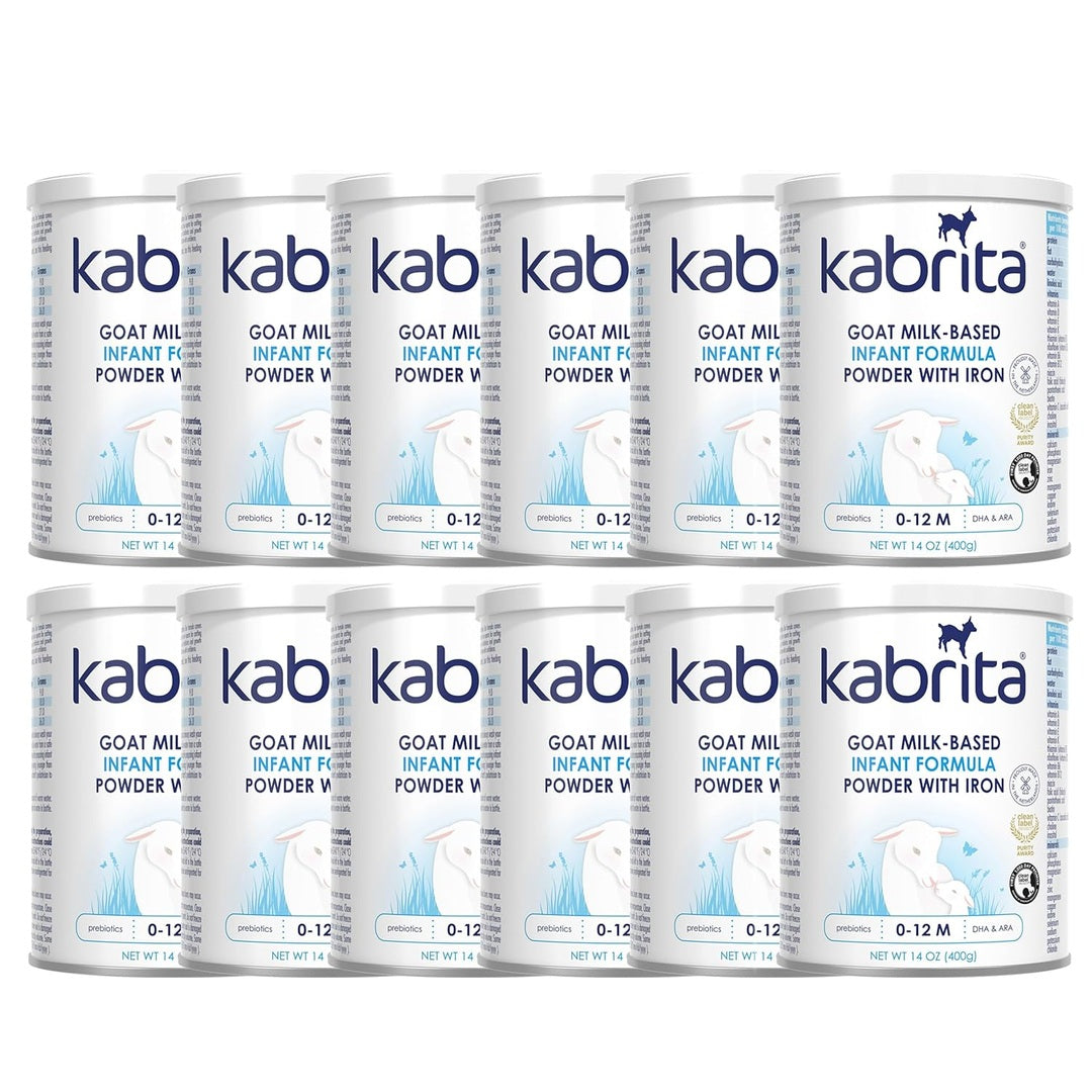 Kabrita Goat Milk-Based Infant Formula Powder with Iron, DHA, ARA & Prebiotics, for Infants 0–12 Months, Non-GMO, 28 oz
