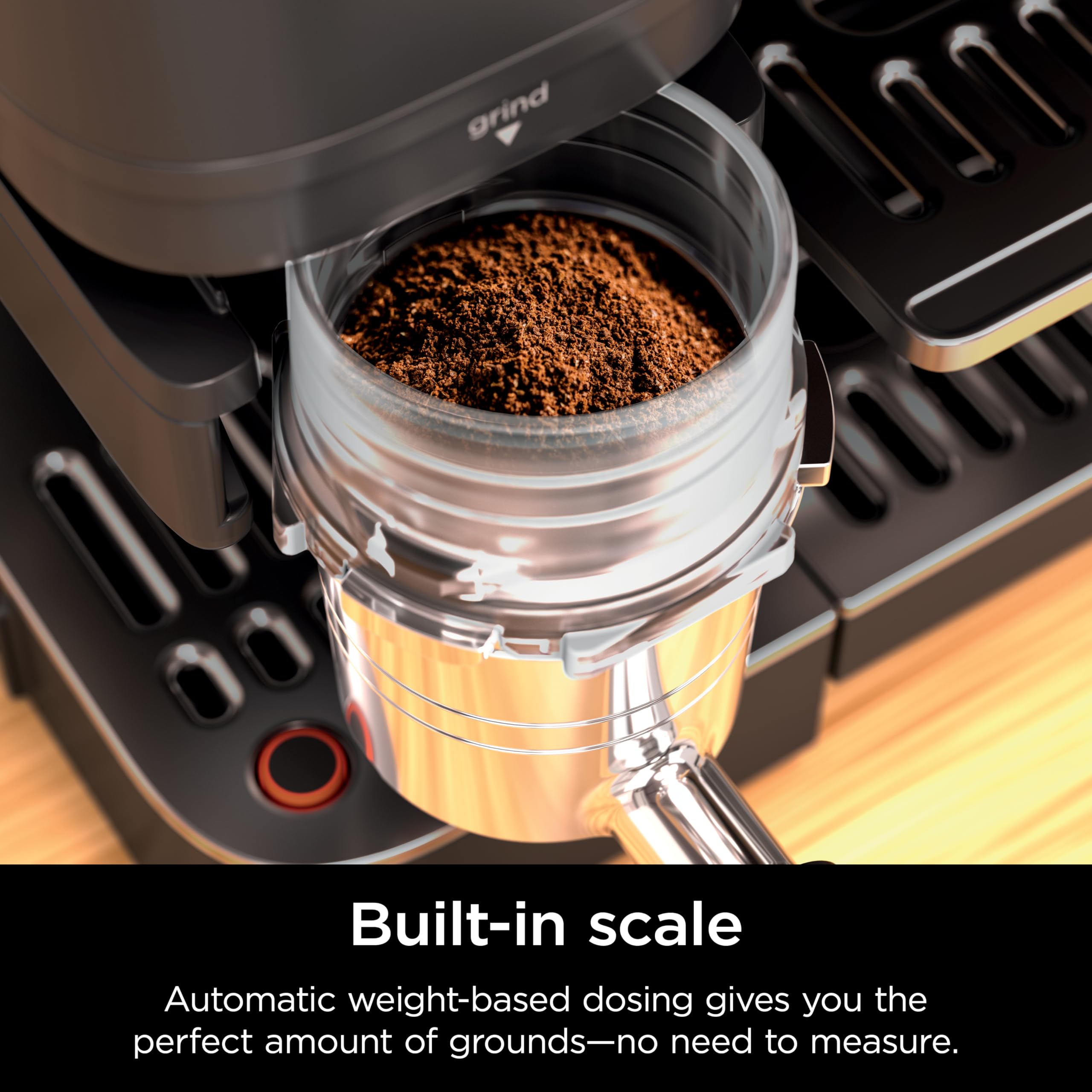 Ninja Luxe Café Premier 3-in-1 Espresso Machine, Drip Coffee, & Rapid Cold Brew | Built-in Coffee Grinder, Hands-Free Milk Frother, Assisted Tamper for Cappuccinos & Lattes | Stainless Steel | ES601
