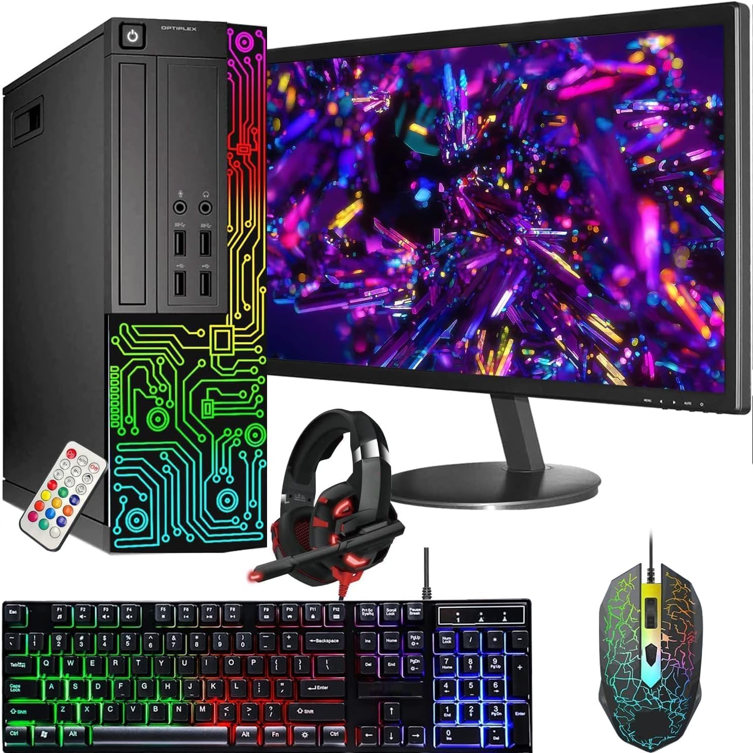 Dell Optiplex 7050 SFF Desktop PC Intel i7-7700 4-Cores 3.60GHz 32GB DDR4 1TB SSD WiFi BT HDMI Duel Monitor Support Windows 11 Pro Excellent Condition(Renewed)