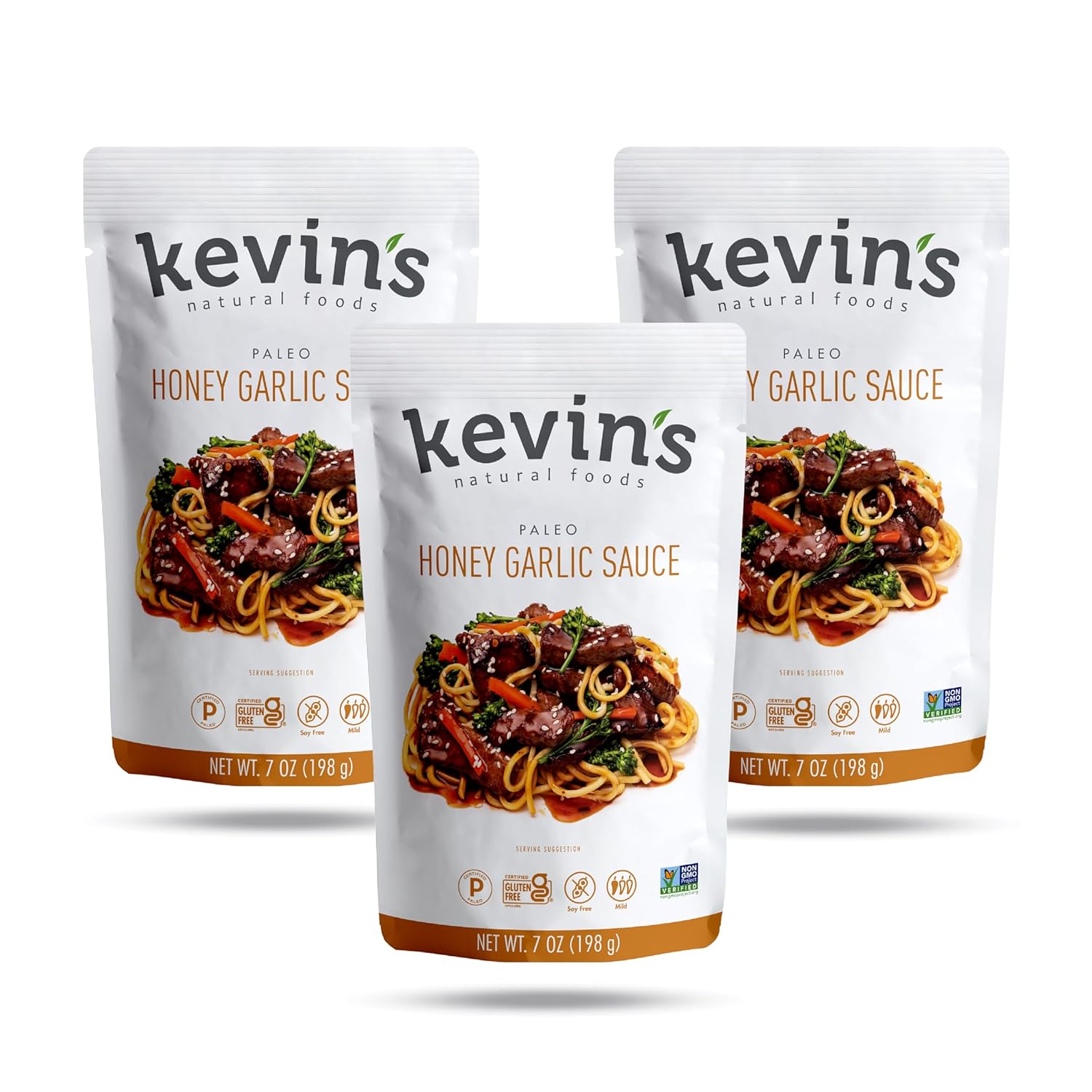 Kevin's Natural Foods Korean BBQ Sauce - Paleo Simmer Stir-Fry Sauce, Gluten Free, No Preservatives, Non-GMO - 3 Pack (Korean BBQ)