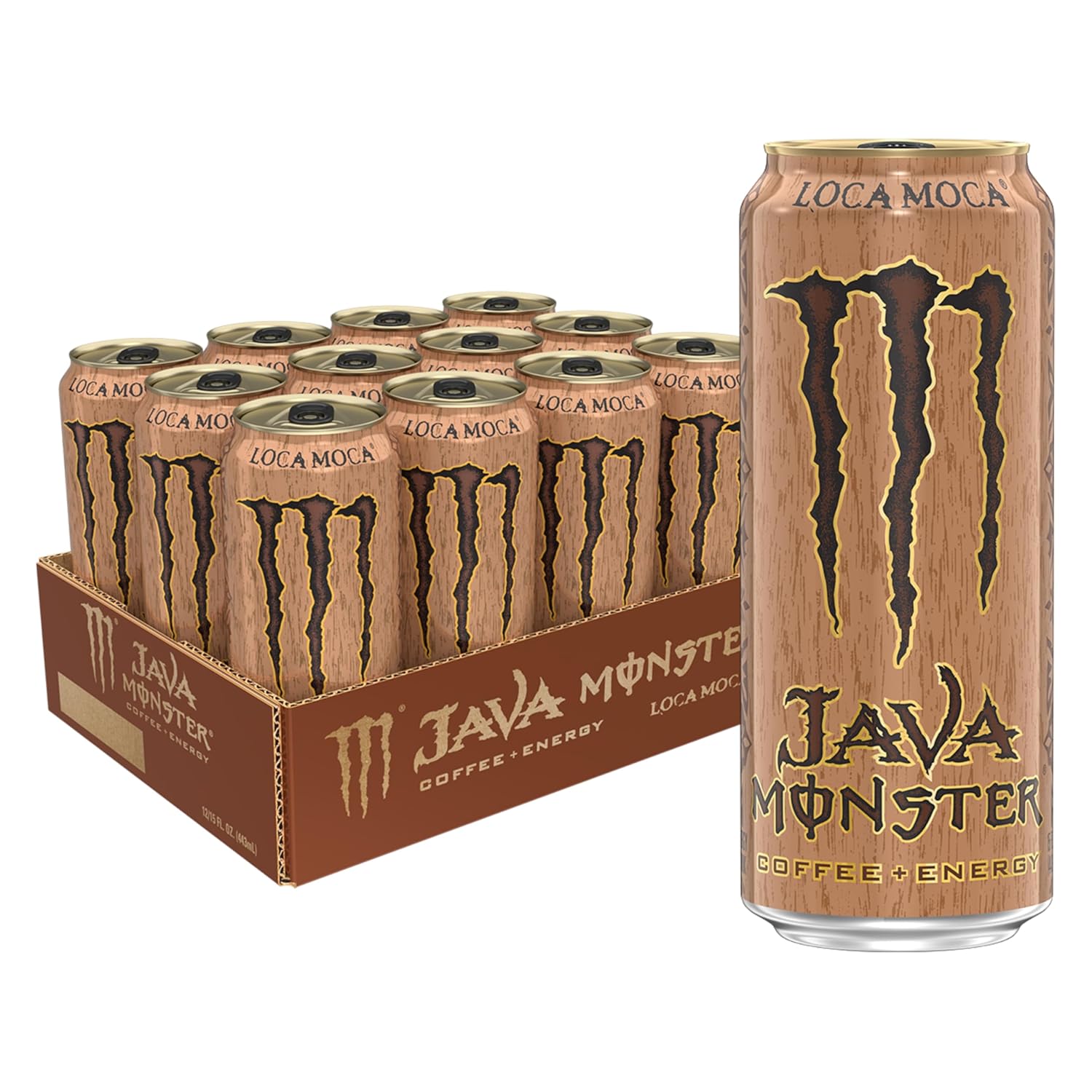 Java Monster Irish Crème, Coffee + Energy Drink, 15 Ounce | Pack of 12