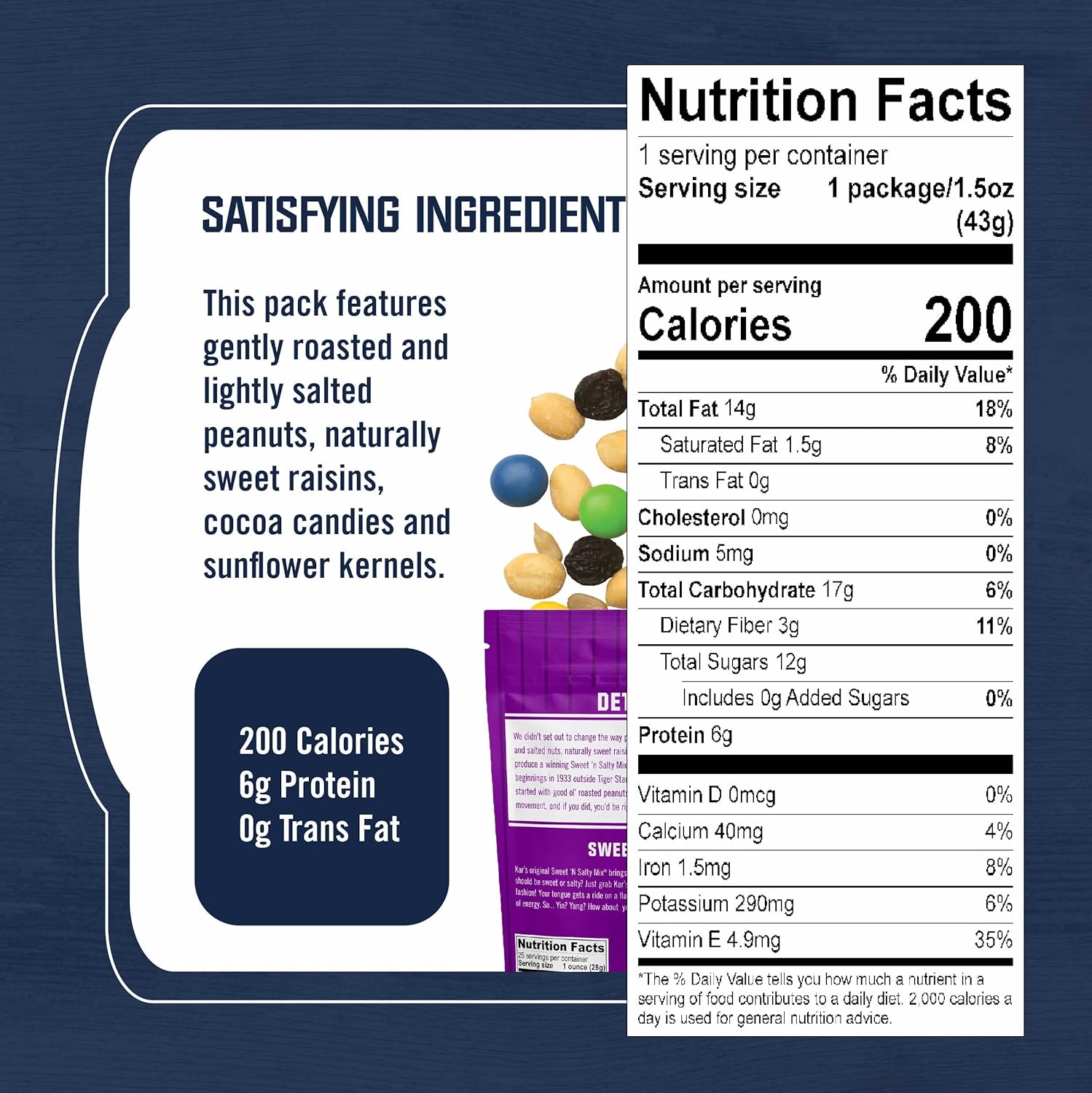 Kar’s Nuts Sweet ‘N Salty Trail Mix, 2 oz Pouch (Pack of 72), Gluten-Free Trail Mix Snack