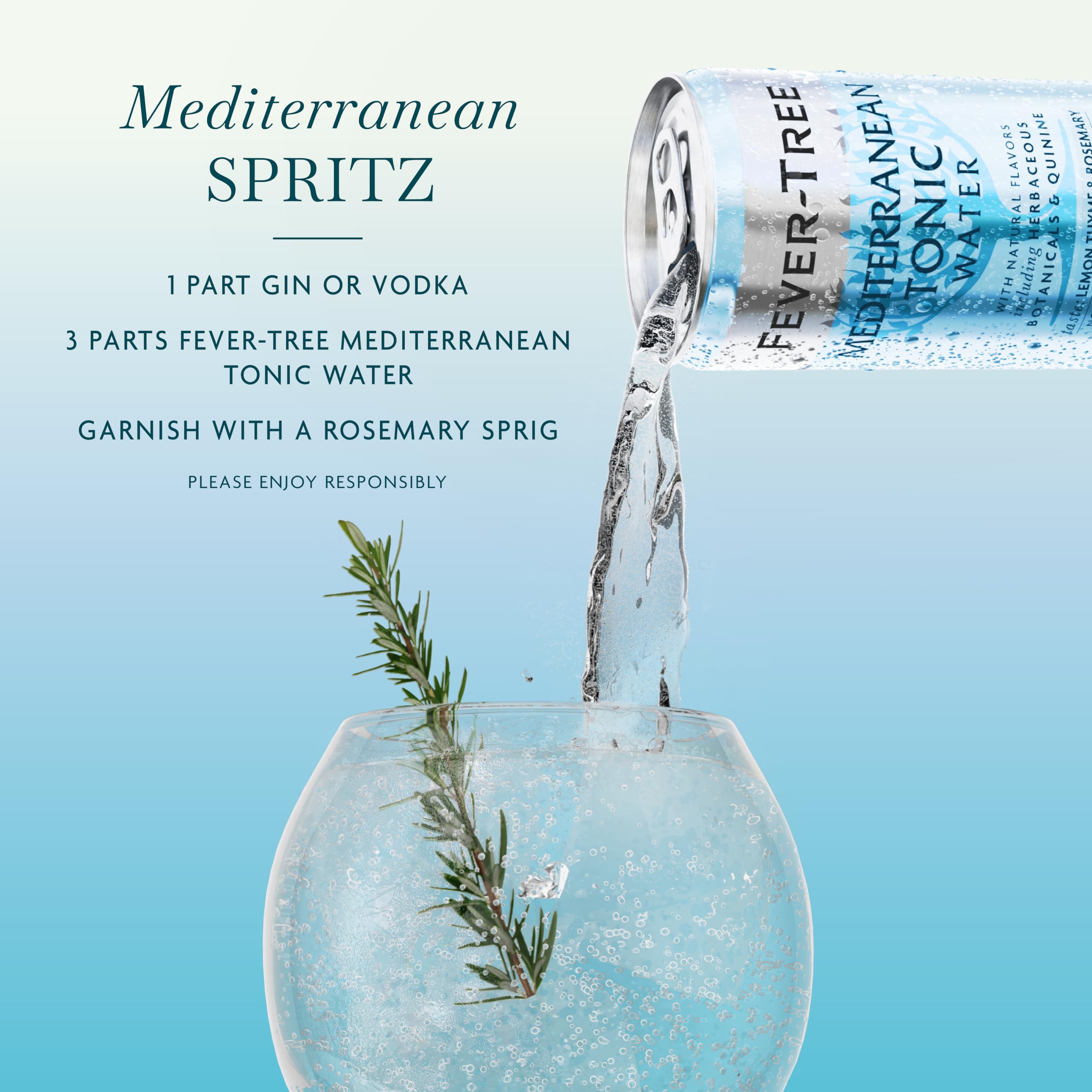 Fever Tree Tonic Water - Premium Quality Mixer - Refreshing Beverage for Cocktails & Mocktails. Naturally Sourced Ingredients, No Artificial Sweeteners or Colors - 150 ML Cans - Pack of 24
