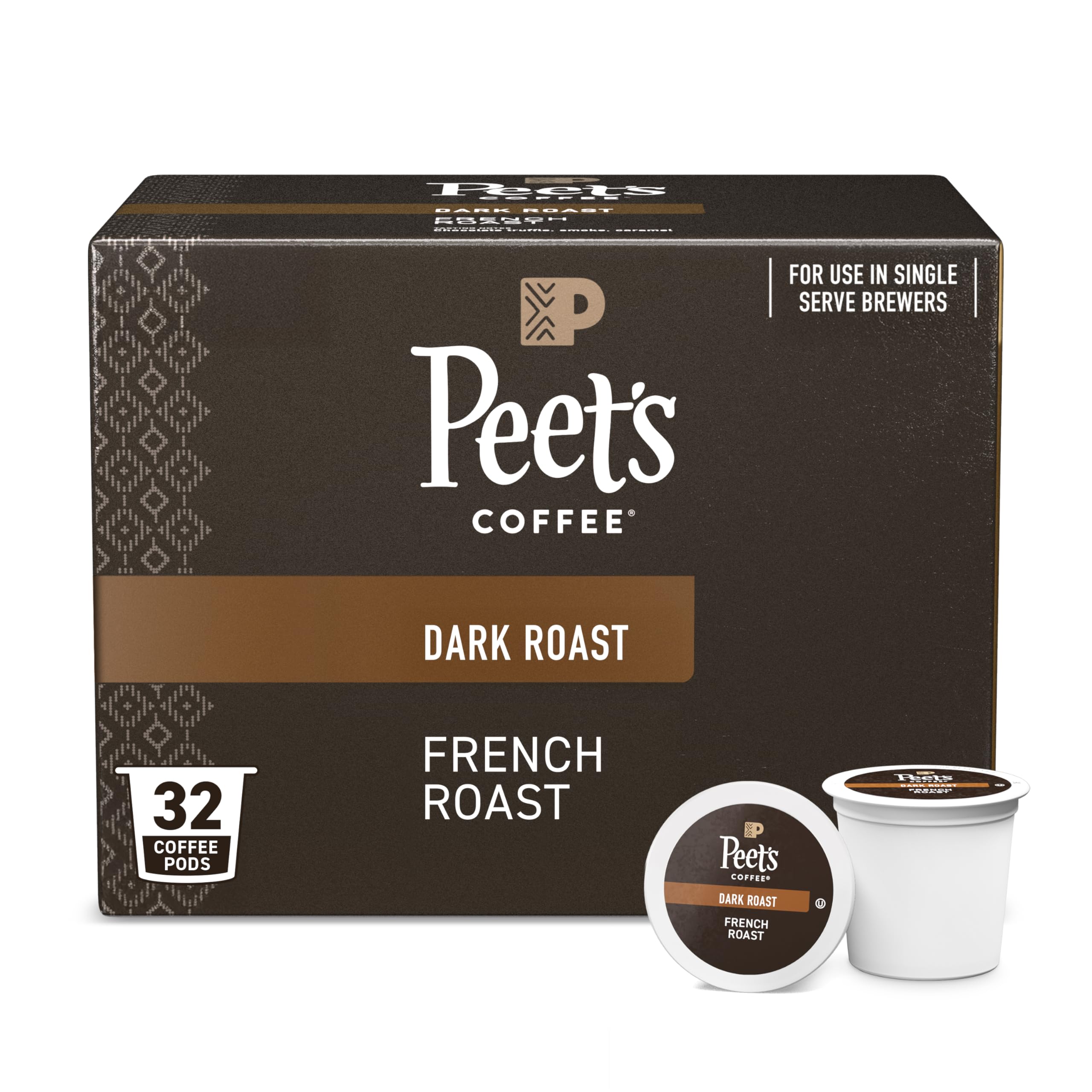 Peet's Coffee, Dark Roast Keurig K-Cup Pods - Major Dickason's Blend 75 Count (1 Box of 75 Pods)