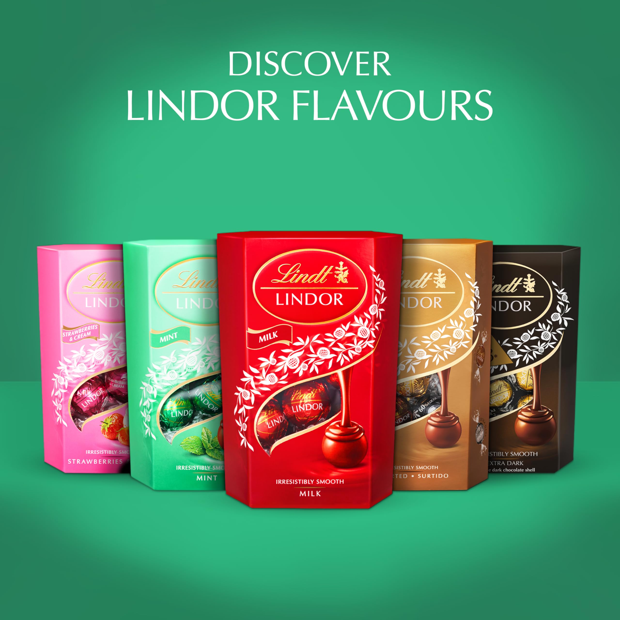Lindt LINDOR Dark Chocolate Candy Truffles, Dark Chocolate with Smooth, Melting Truffle Center, 25.4 oz., 60 Count