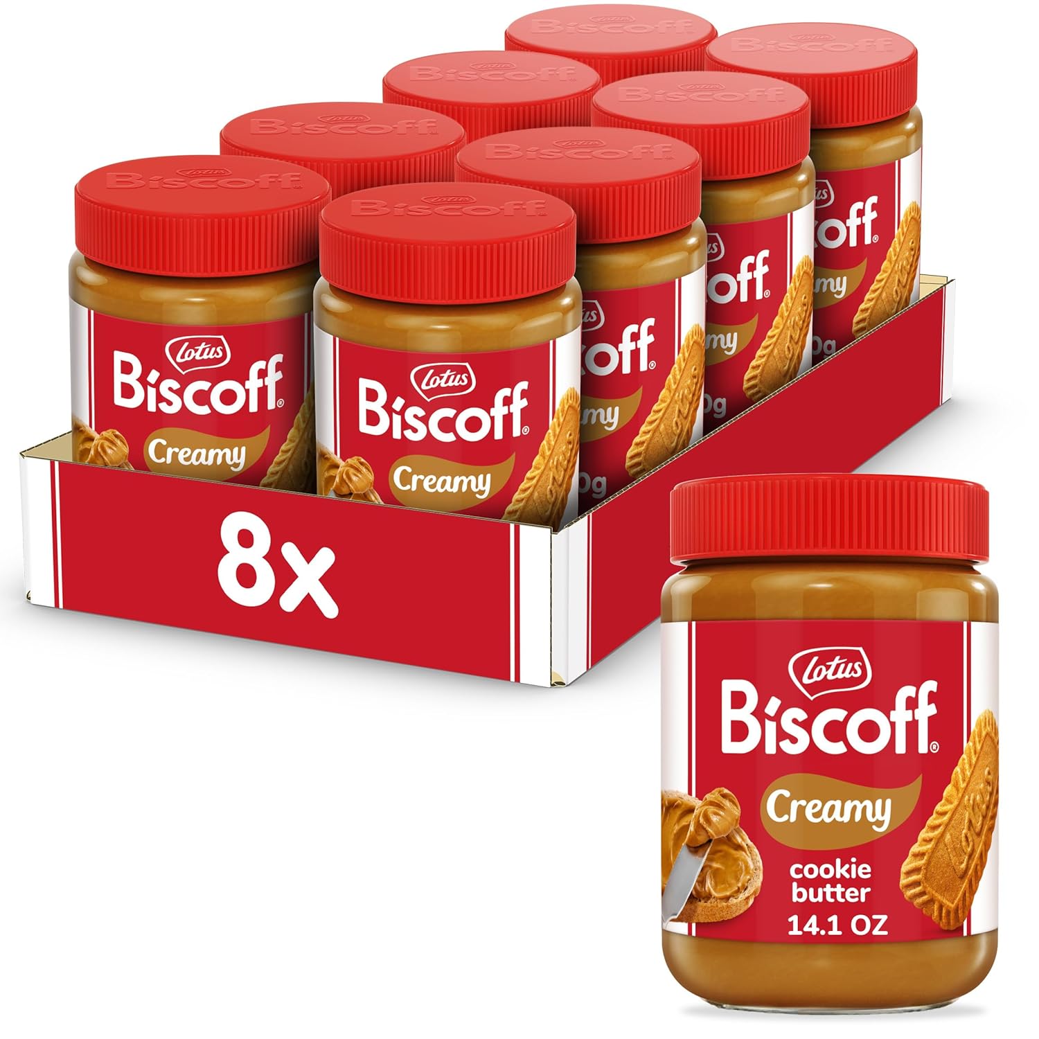 Lotus Biscoff & GO, Cookie Butter and Breadsticks Snack Pack, non GMO + Vegan, 1.6 Oz (Pack of 8)