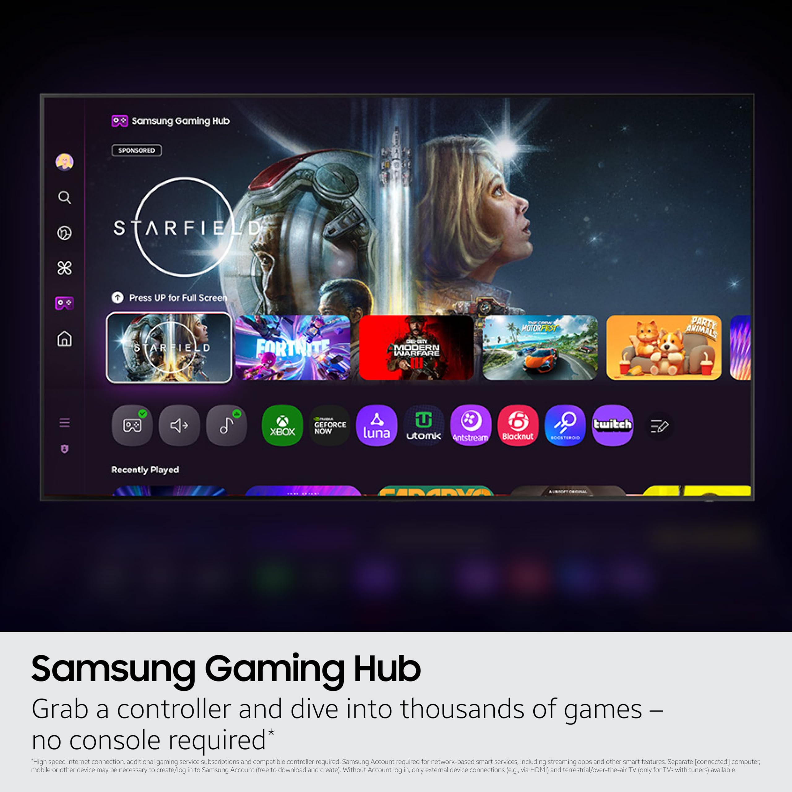 Samsung 85-Inch Class Neo QLED QN70F 4K Mini LED Smart TV (2025 Model) NQ4 AI Gen2 Processor, Quantum Matrix Technology Slim, Motion Xcelerator 144Hz, Samsung Vision AI, Alexa Built-in