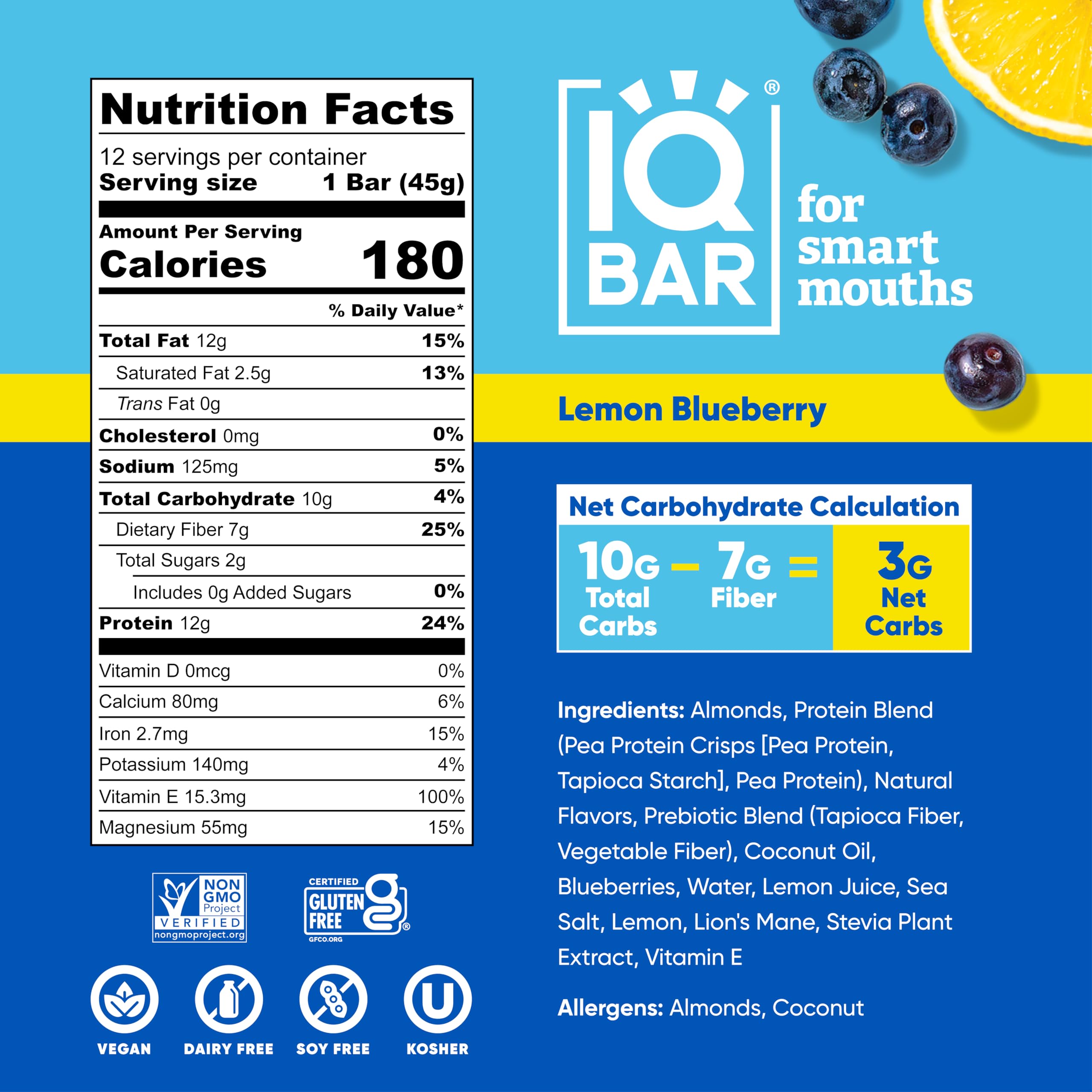 IQBAR Brain and Body Plant Protein Bars - Chocolate Lovers Variety - 36-Count - Keto, Vegan, Low Carb, High Fiber, Gluten Free, Dairy Free, Low Sugar Snack with Nutrients for Focus, Energy, Meal Replacement