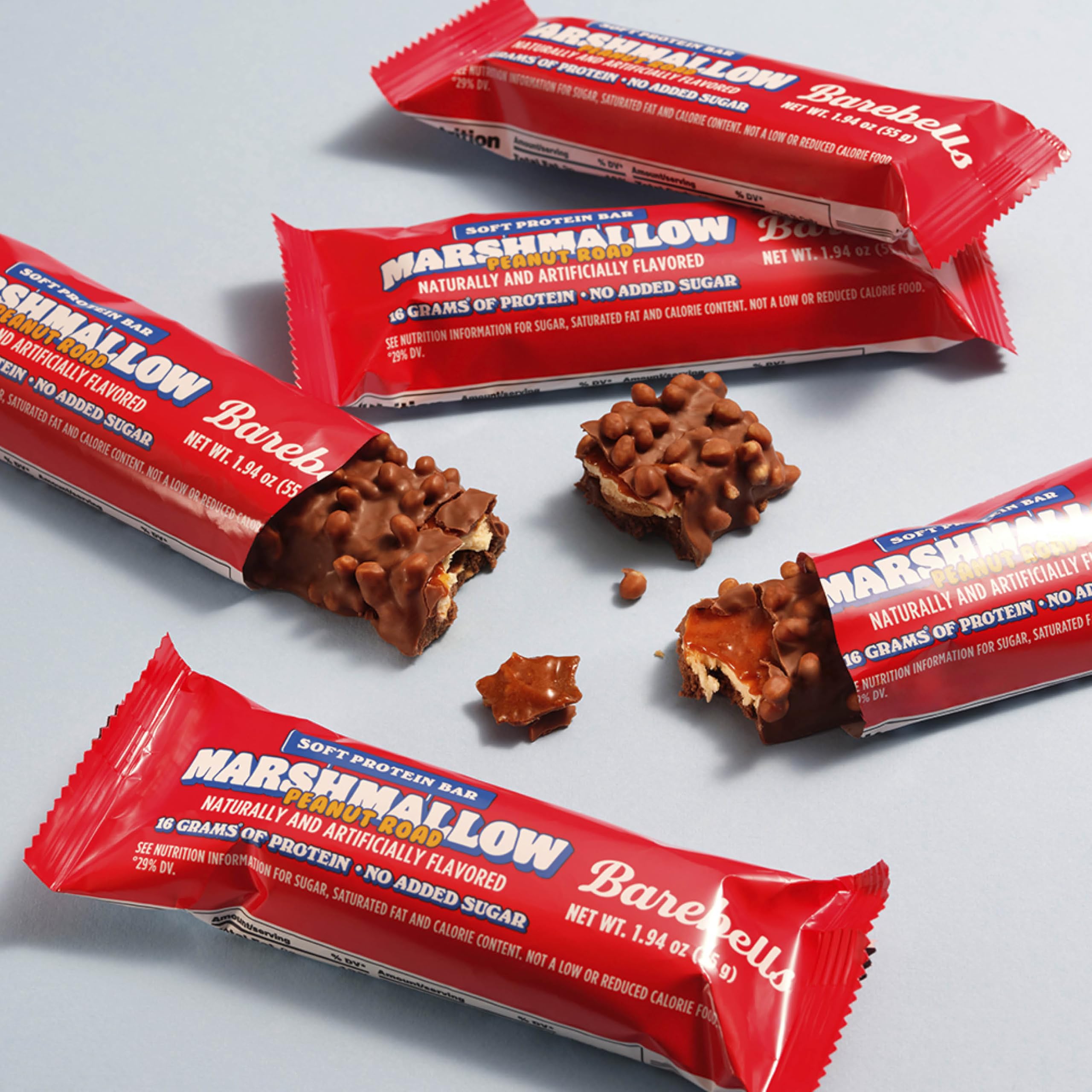 Barebells Protein Bars Salty Peanut - 12 Count, 20g High Protein Treats - Chocolate Nutrition Bar with 1g Total Sugars - On-The-Go Breakfast or Post-Workout Snack
