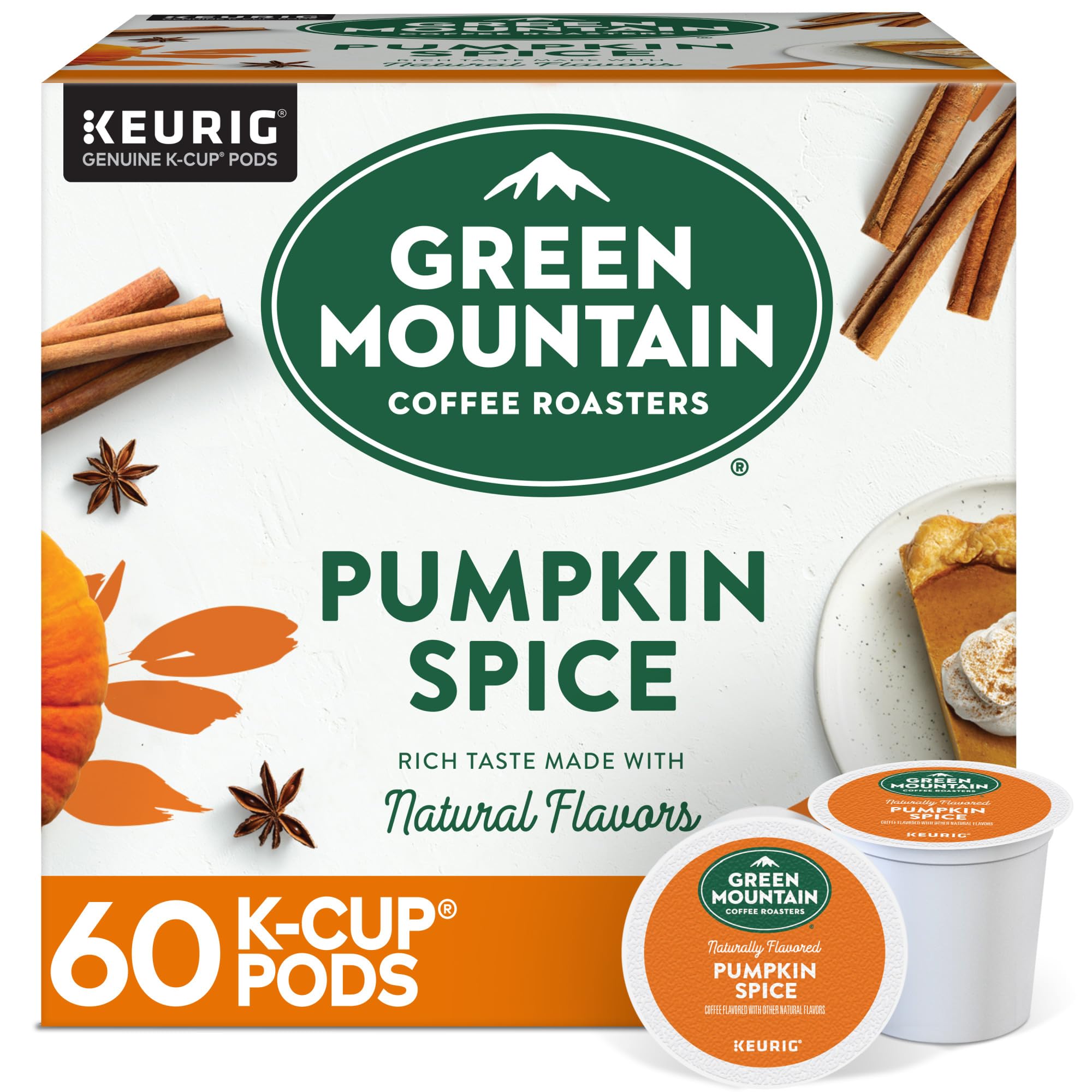 Green Mountain Coffee Roasters Caramel Vanilla Cream Keurig Single-Serve K-Cup pods, Light Roast Coffee, 72 Count