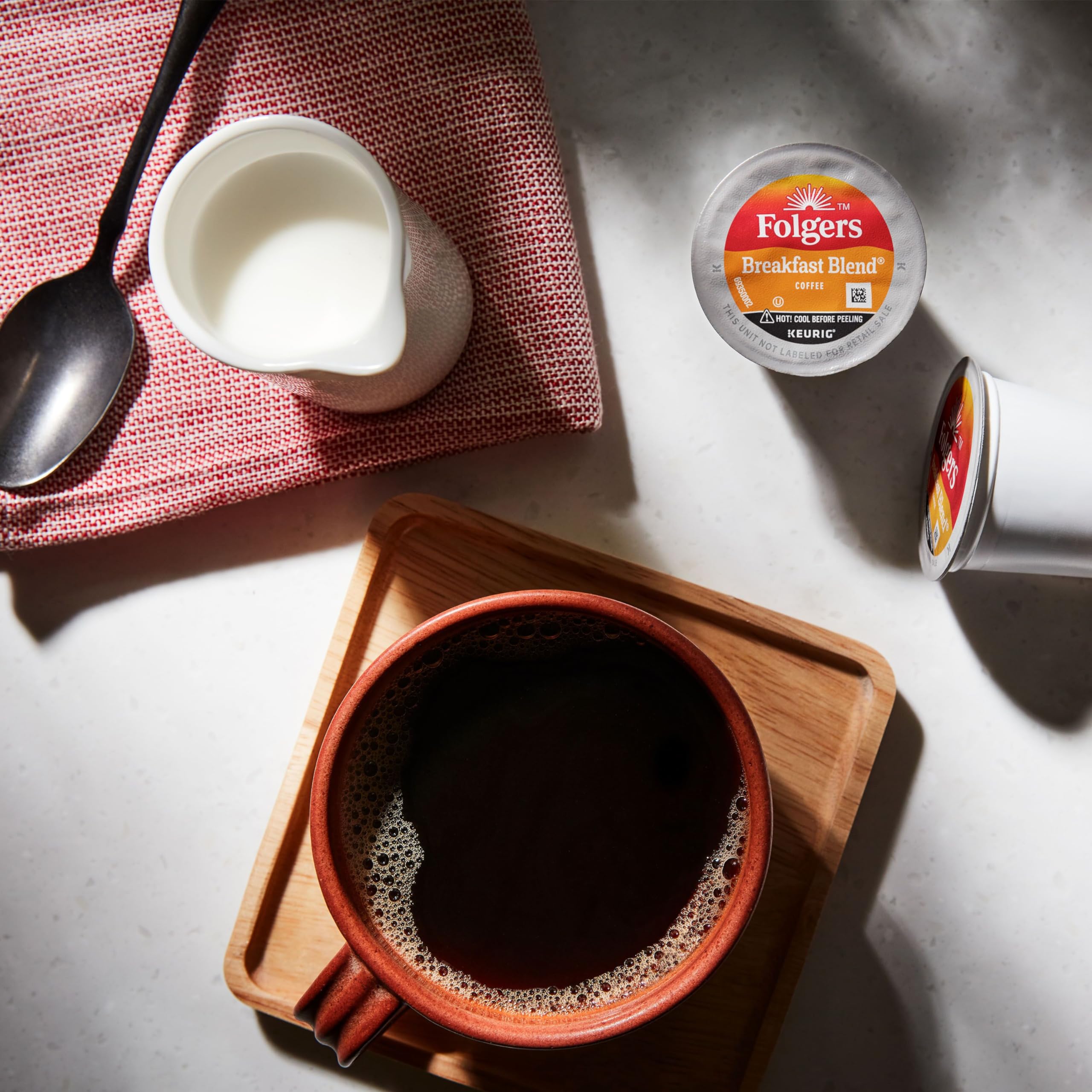 Folgers Classic Roast Medium Roast Coffee, 72 Keurig K-Cup Pods
