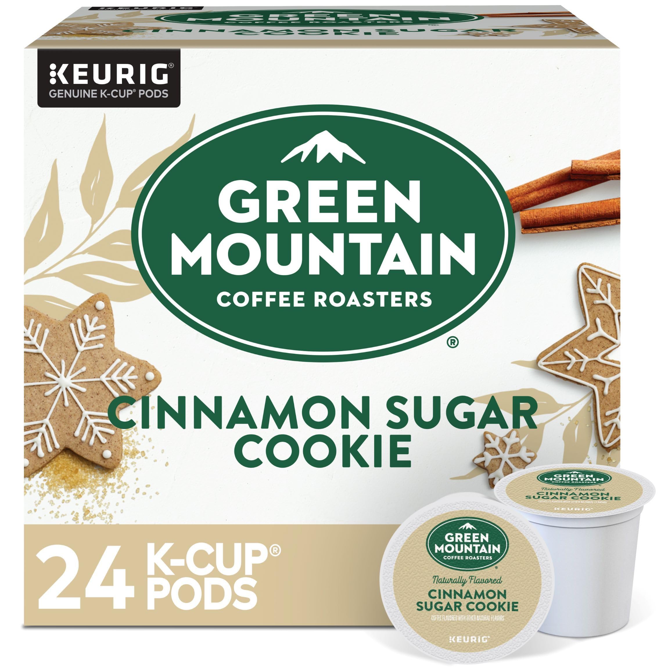 Green Mountain Coffee Roasters Caramel Vanilla Cream Keurig Single-Serve K-Cup pods, Light Roast Coffee, 72 Count