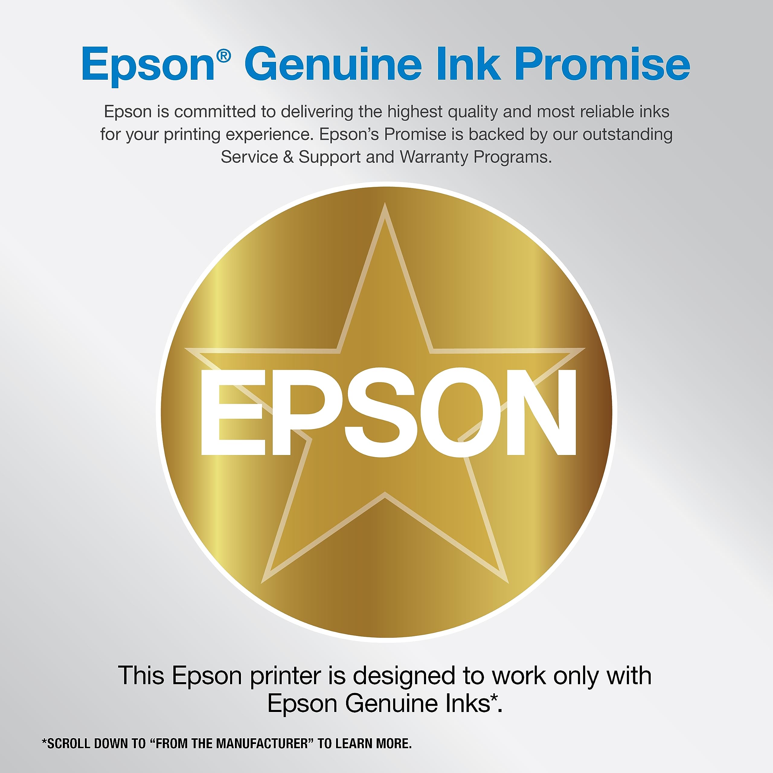 Epson Workforce Pro WF-7840 Wireless All-in-One Wide-Format Printer with Auto 2-Sided Print up to 13" x 19", Copy, Scan and Fax, 50-Page ADF, 500-sheet Paper Capacity, 4.3" Screen