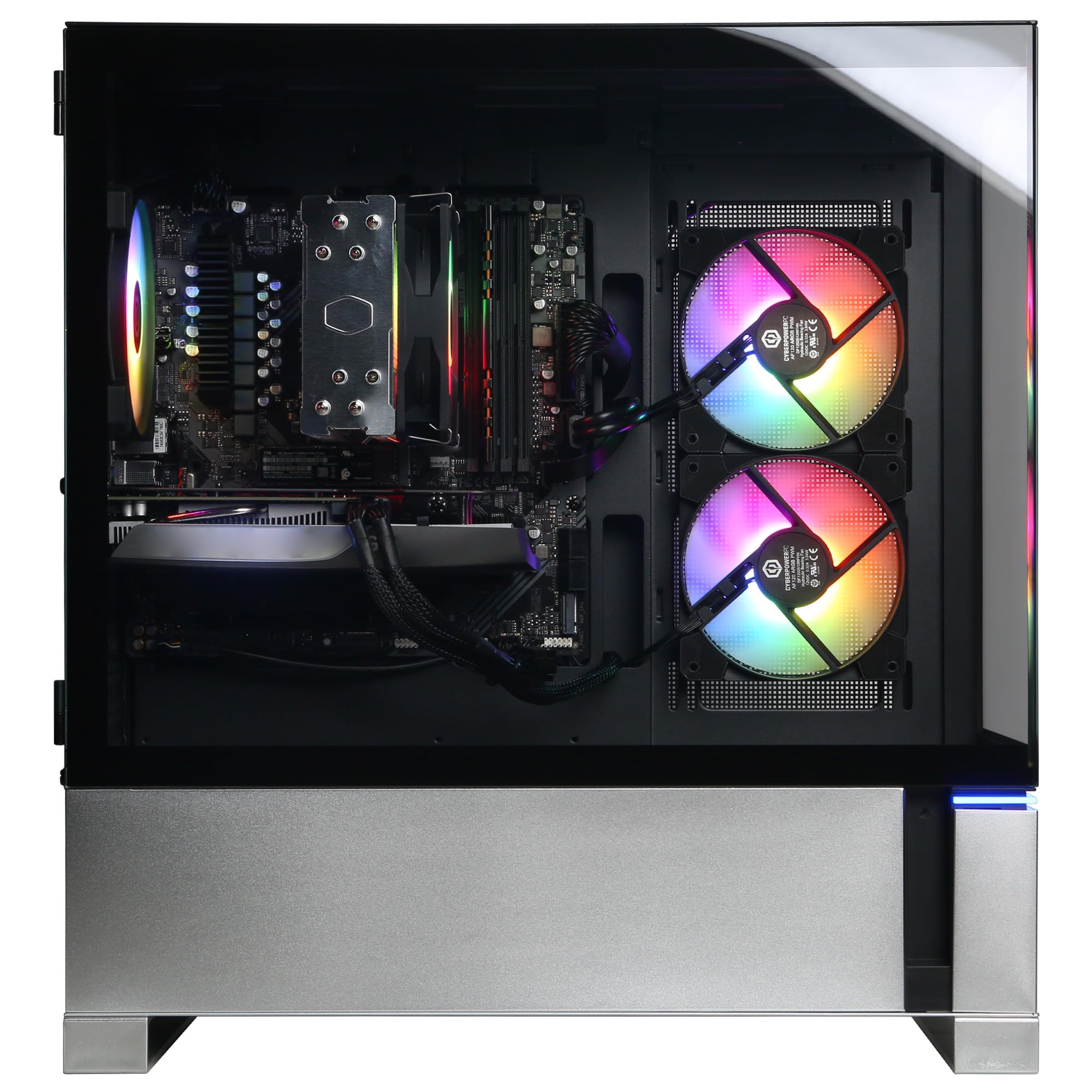 CyberPowerPC Gamer Master Gaming PC, AMD Ryzen 7 8700F 4.1GHz, GeForce RTX 5060 Ti 8GB, 16GB DDR5, 1TB PCIe 4.0 SSD, WiFi Ready & Windows 11 Home (GMA2900A3)