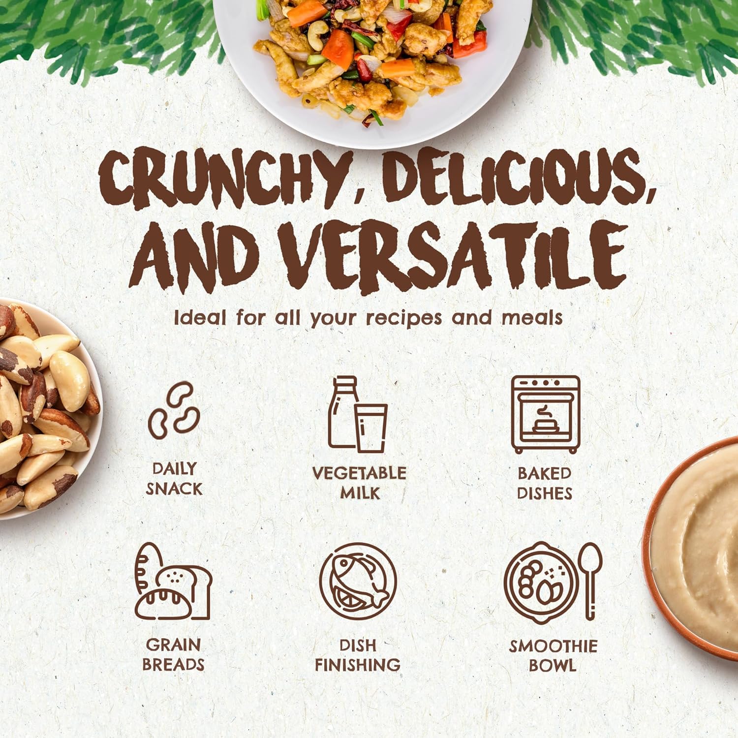 Snack The True Organic Brazil Nuts 15 oz – Raw and Unsalted – Kosher – Healthy-Rich in Vegetable Protein – Harvested in Amazon Rainforest – Fresh, Vegan and Gluten Free – Forest Up